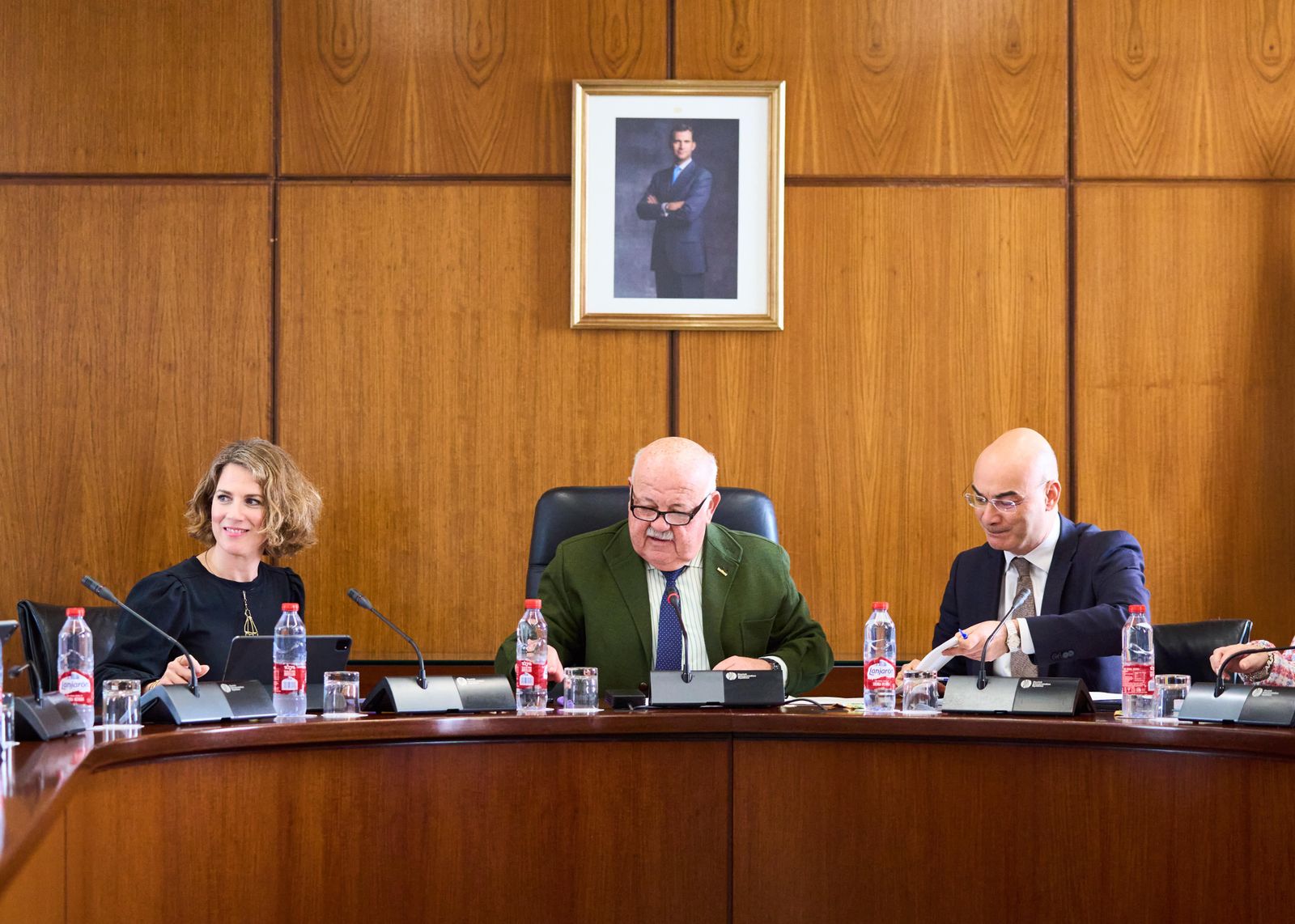 Jesús Aguirre presidió la Diputación Permanente del Parlamento de Andalucía.