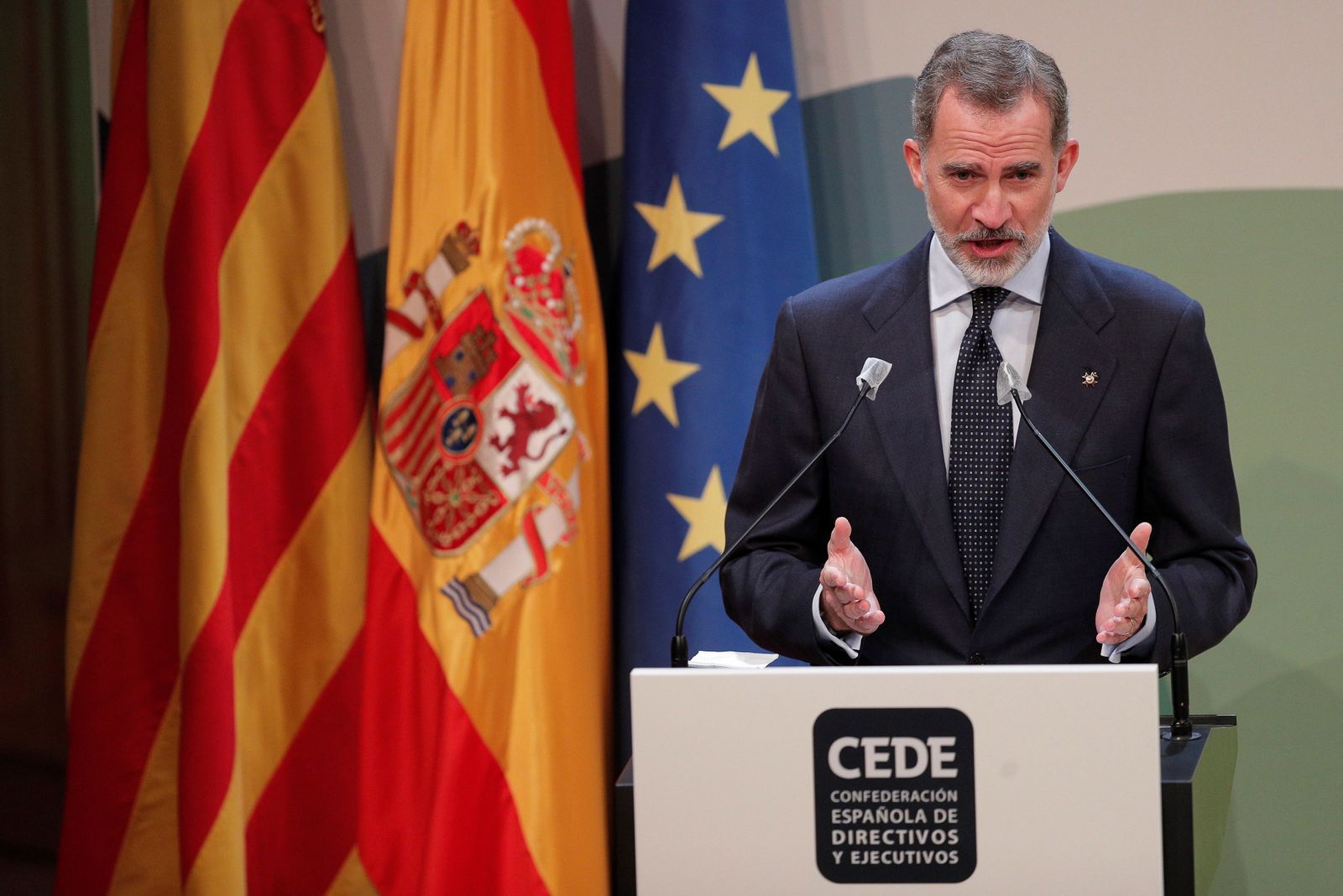 Felipe VI, en una pasada edición del congreso de CEDE.