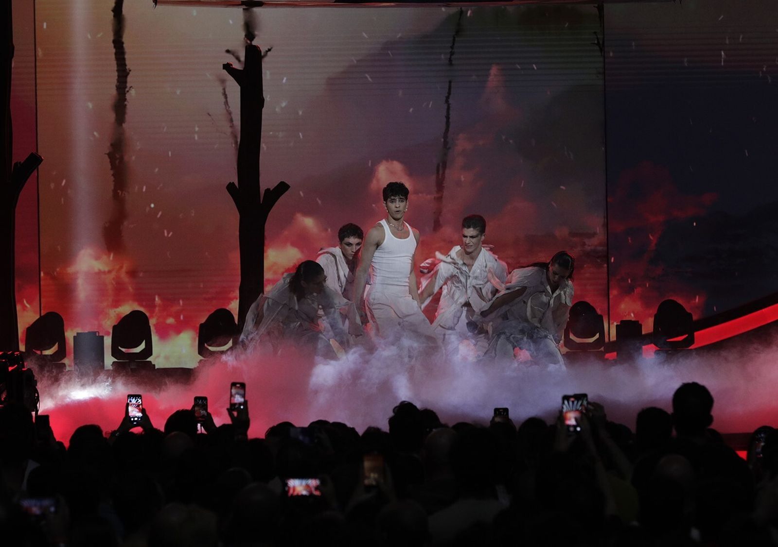 Quique Niza con el montaje de 'Prisionero'. Fue el último de la gala