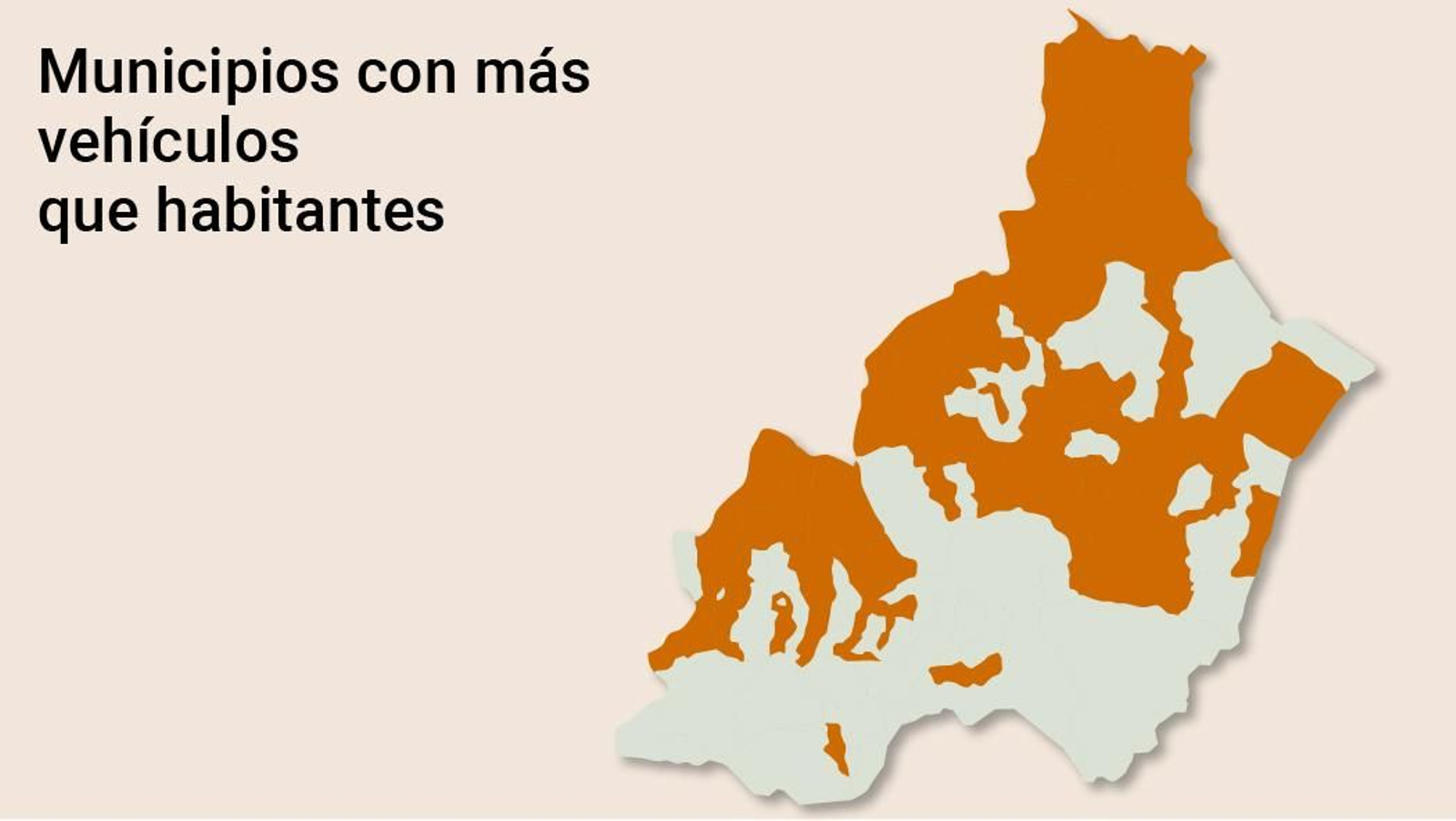 El parque de vehículos en Almería pueblo a pueblo.