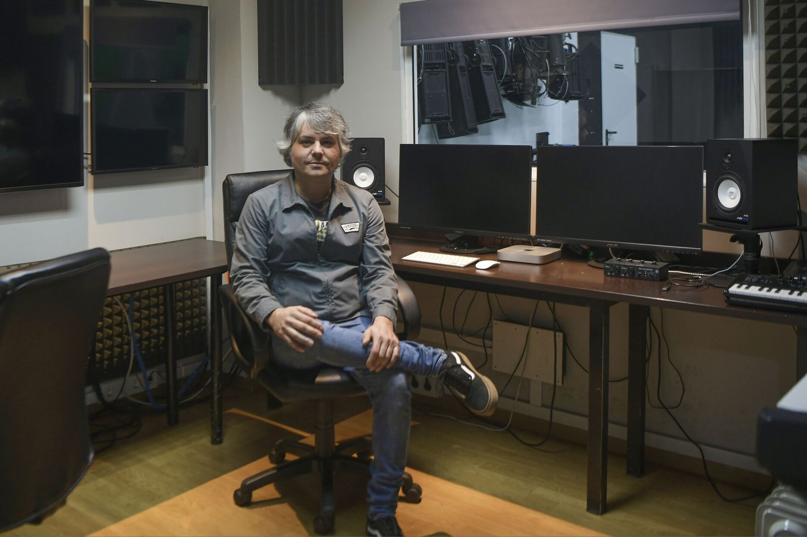 Enrique Arias, director del documental en las instalaciones de Curva Polar.