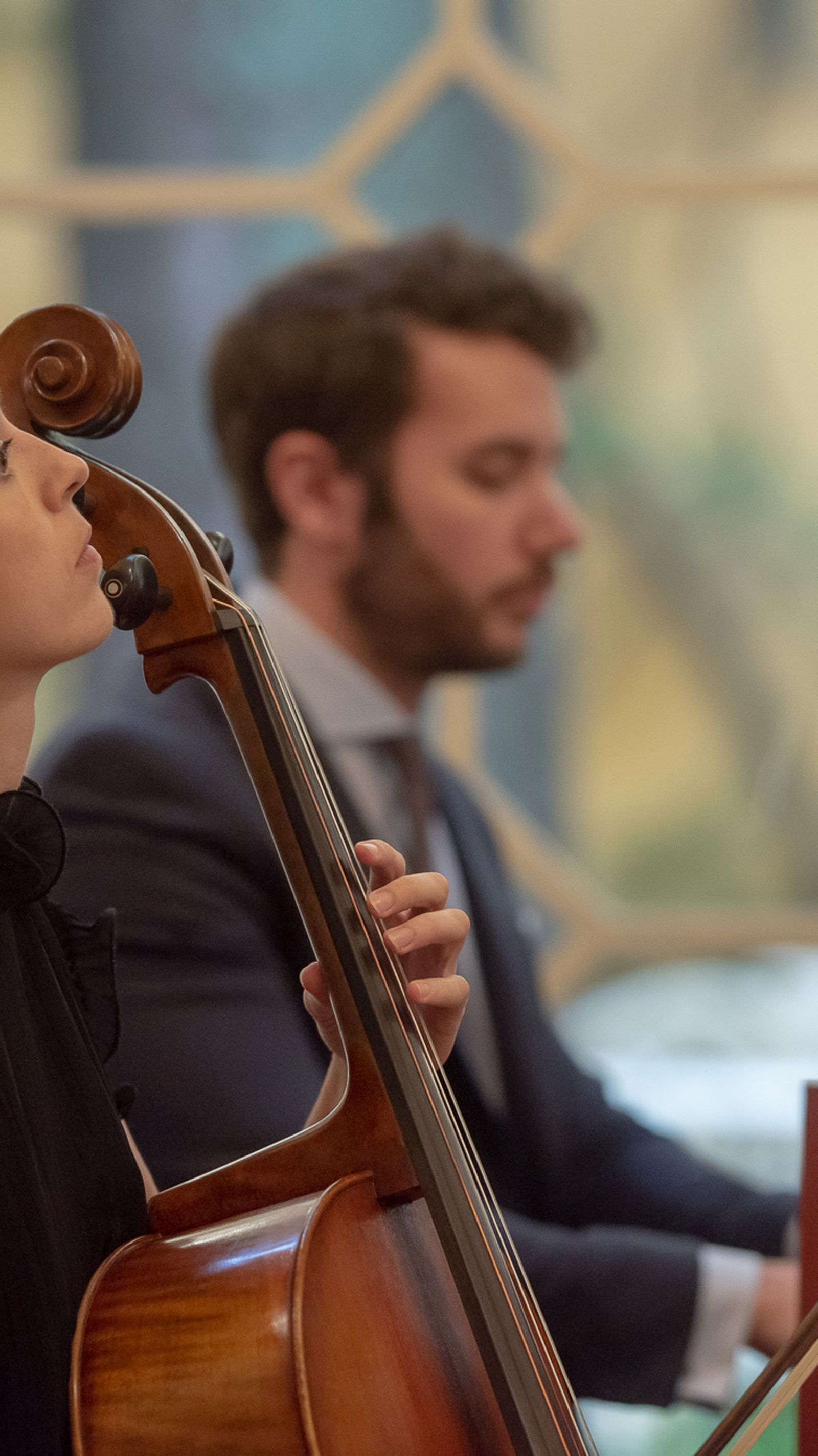 Isabel Gomez-Serranillo y Santiago sampedro durante la presentación del CD en Sevilla