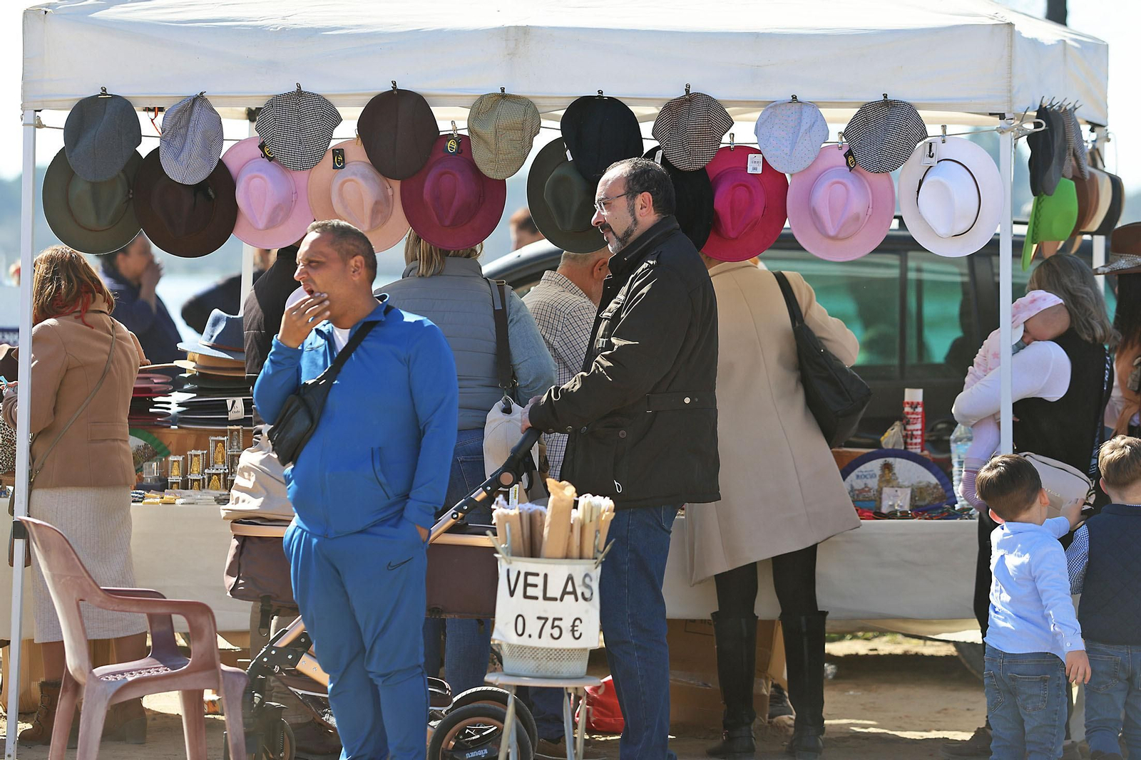 Imágenes del ambiente en la aldea del Rocío en la Candelaria 2024