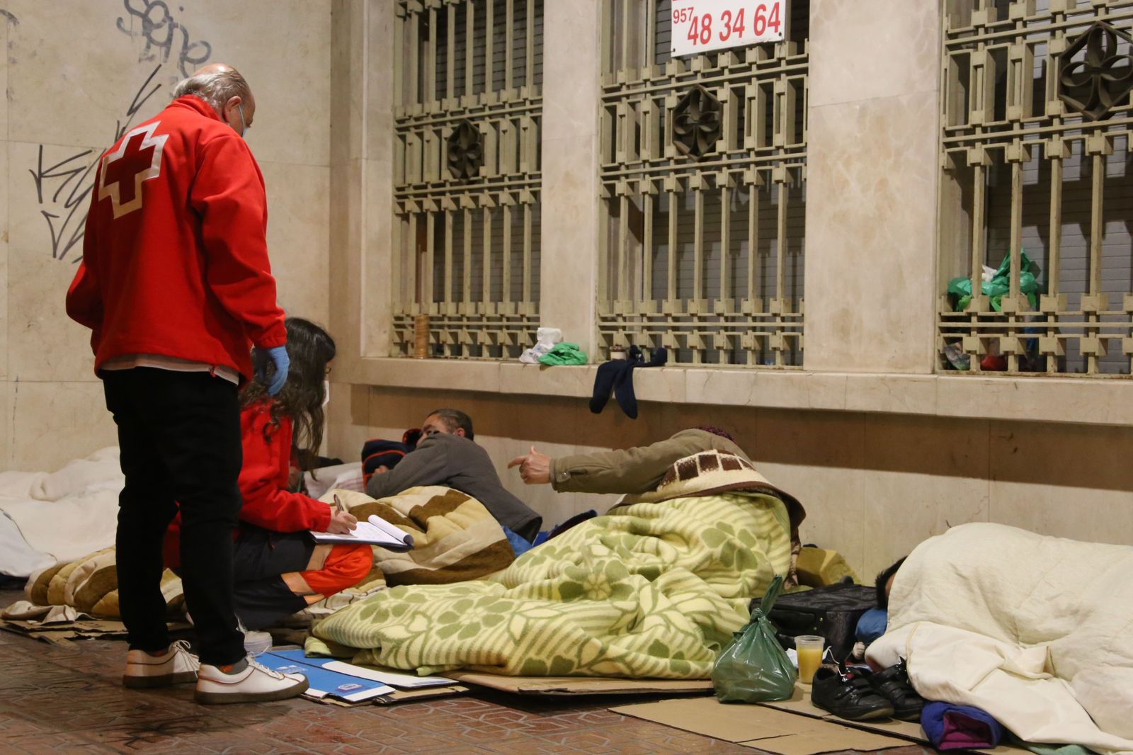 Atención a personas sin hogar en Córdoba.