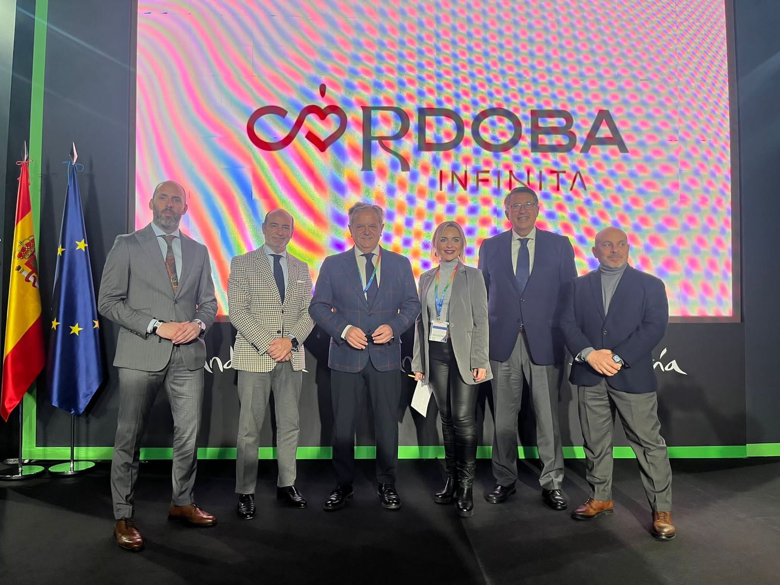 La delegación de Córdoba Ecuestre, en el estand de Córdoba en Fitur.