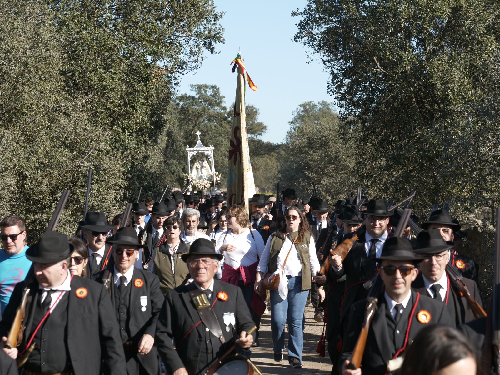 La romería de traída de la Virgen de Luna de Pozoblanco, en imágenes