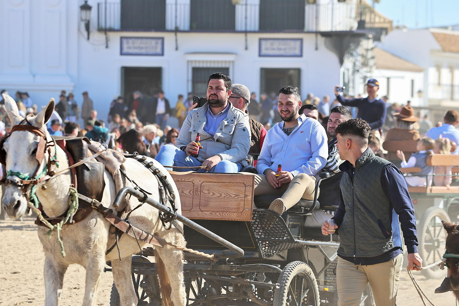 Imágenes del ambiente en la aldea del Rocío en la Candelaria 2024