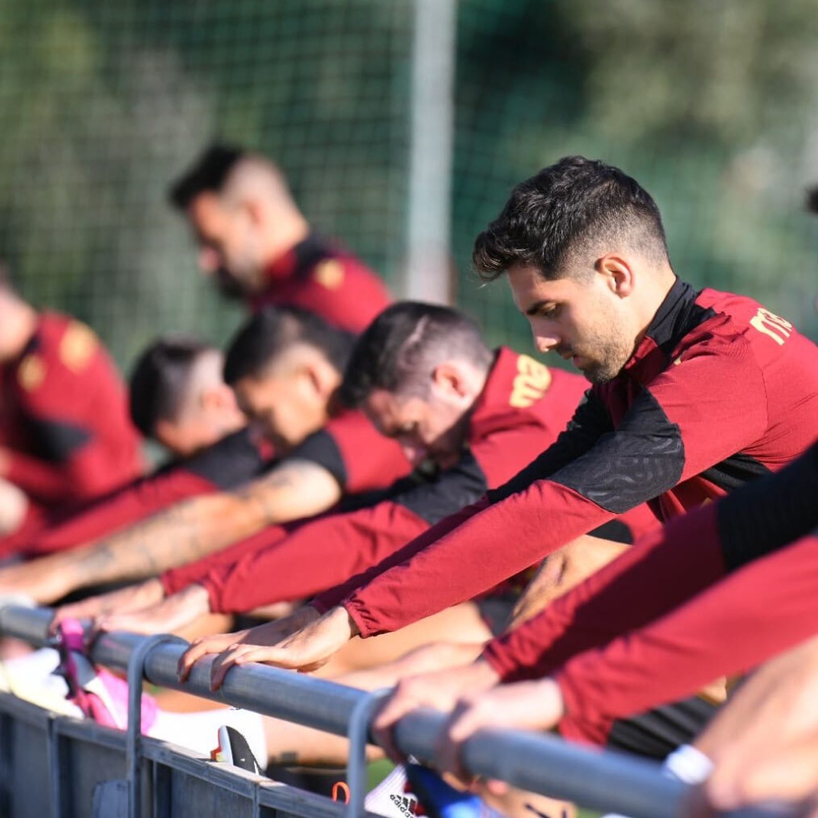 Entrenamiento del Cádiz el último día de enero.
