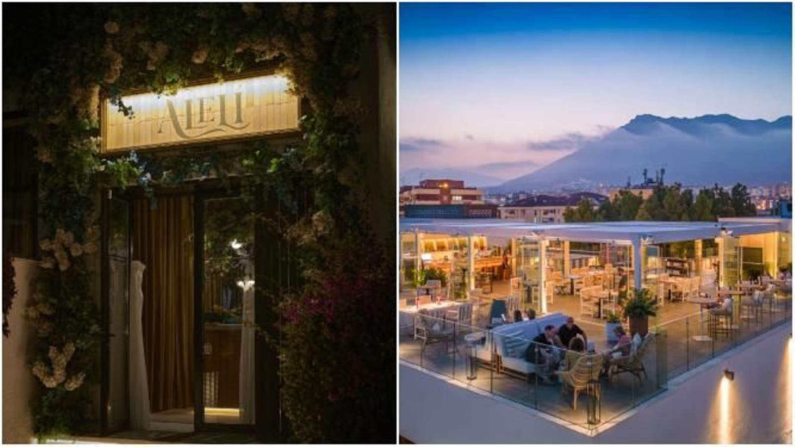La entrada de Alelí y la vista del restaurante Edge de El Fuente Marbella.