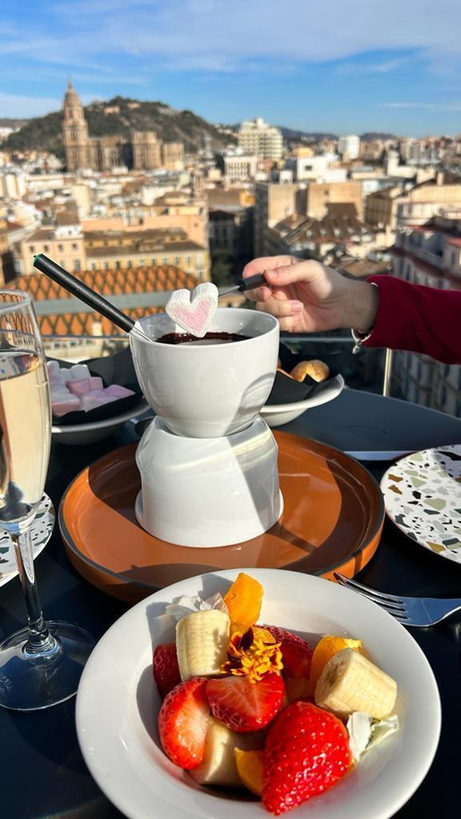 Vistas desde el pop-up gastronómico.
