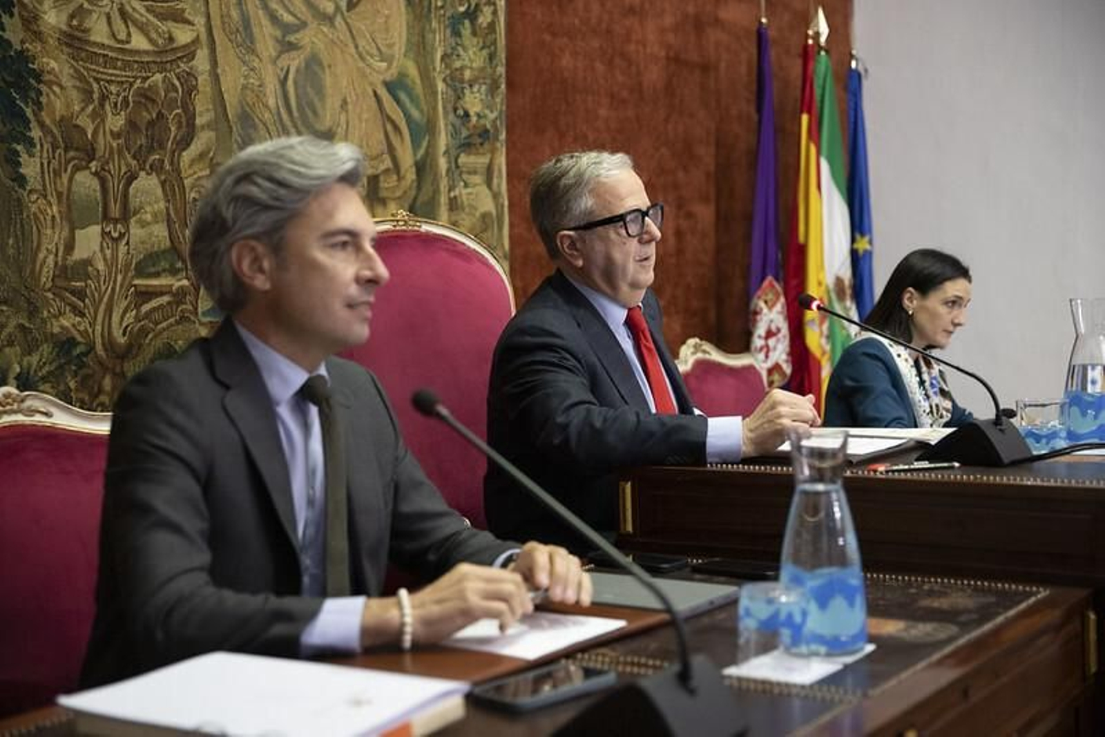 El presidente de la Diputación, Salvador Fuentes, interviene en el Pleno.
