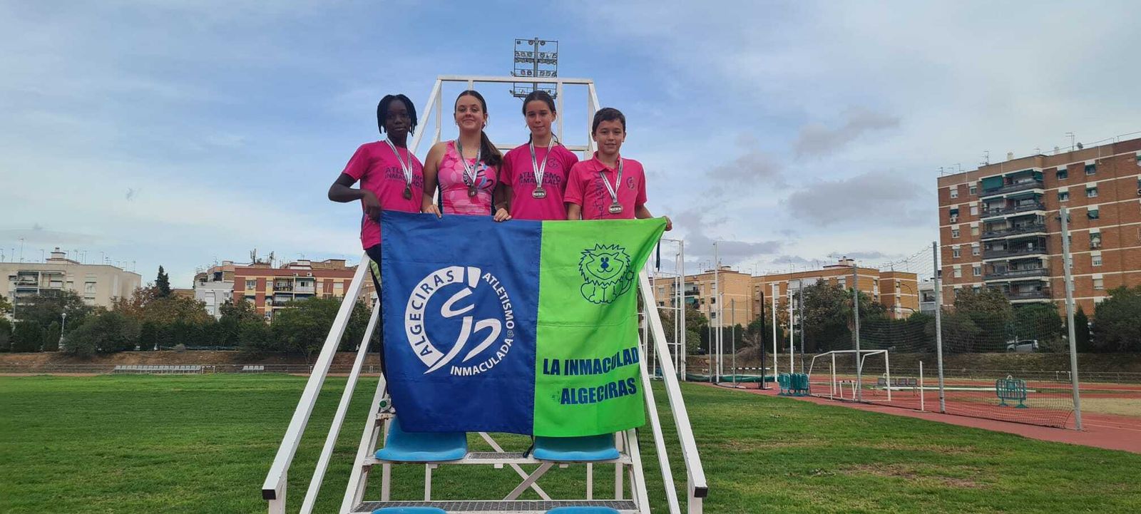 La representación del Club Atletismo Inmaculada, en Córdoba