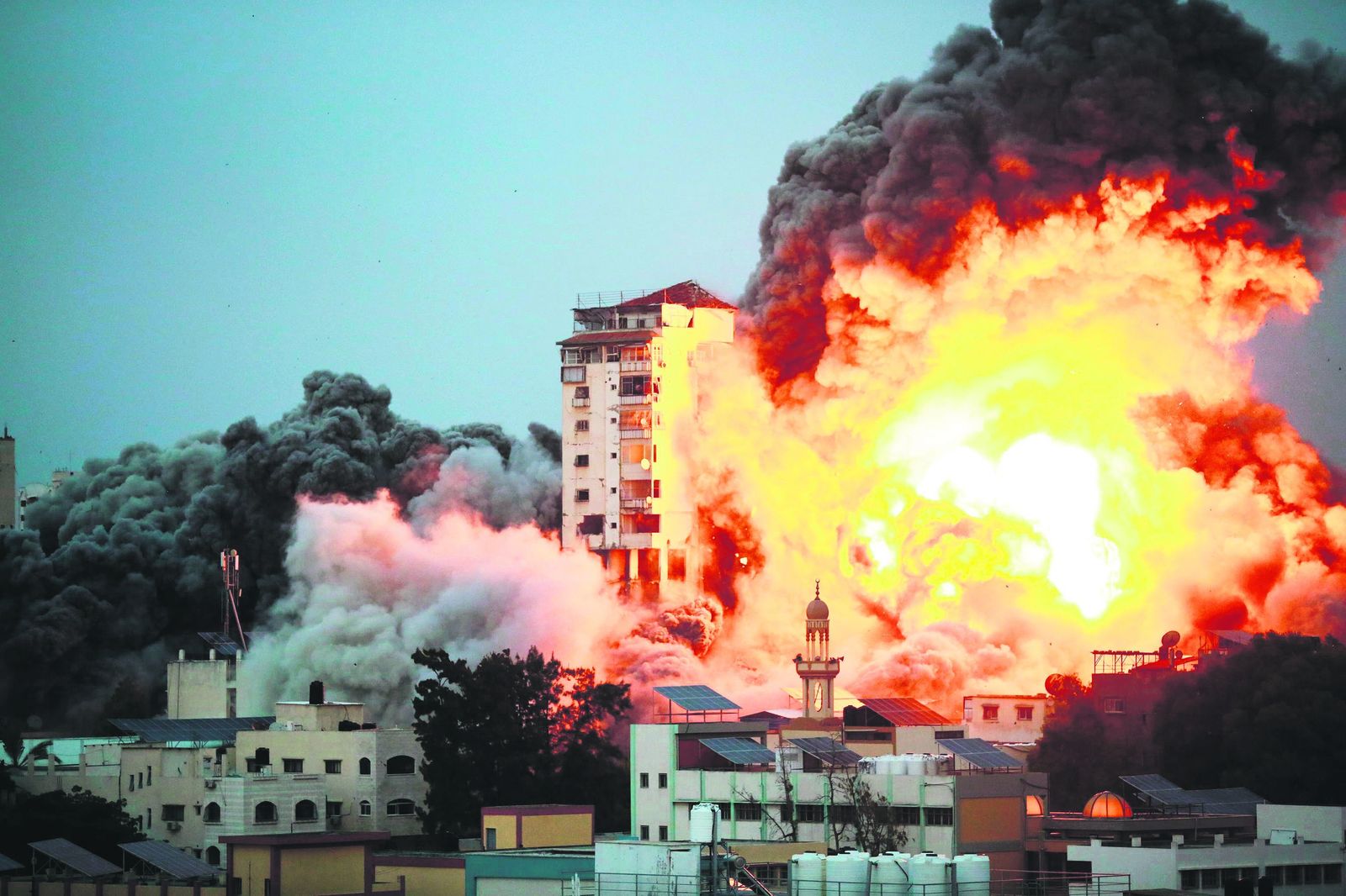 Bombardeos en Gaza.