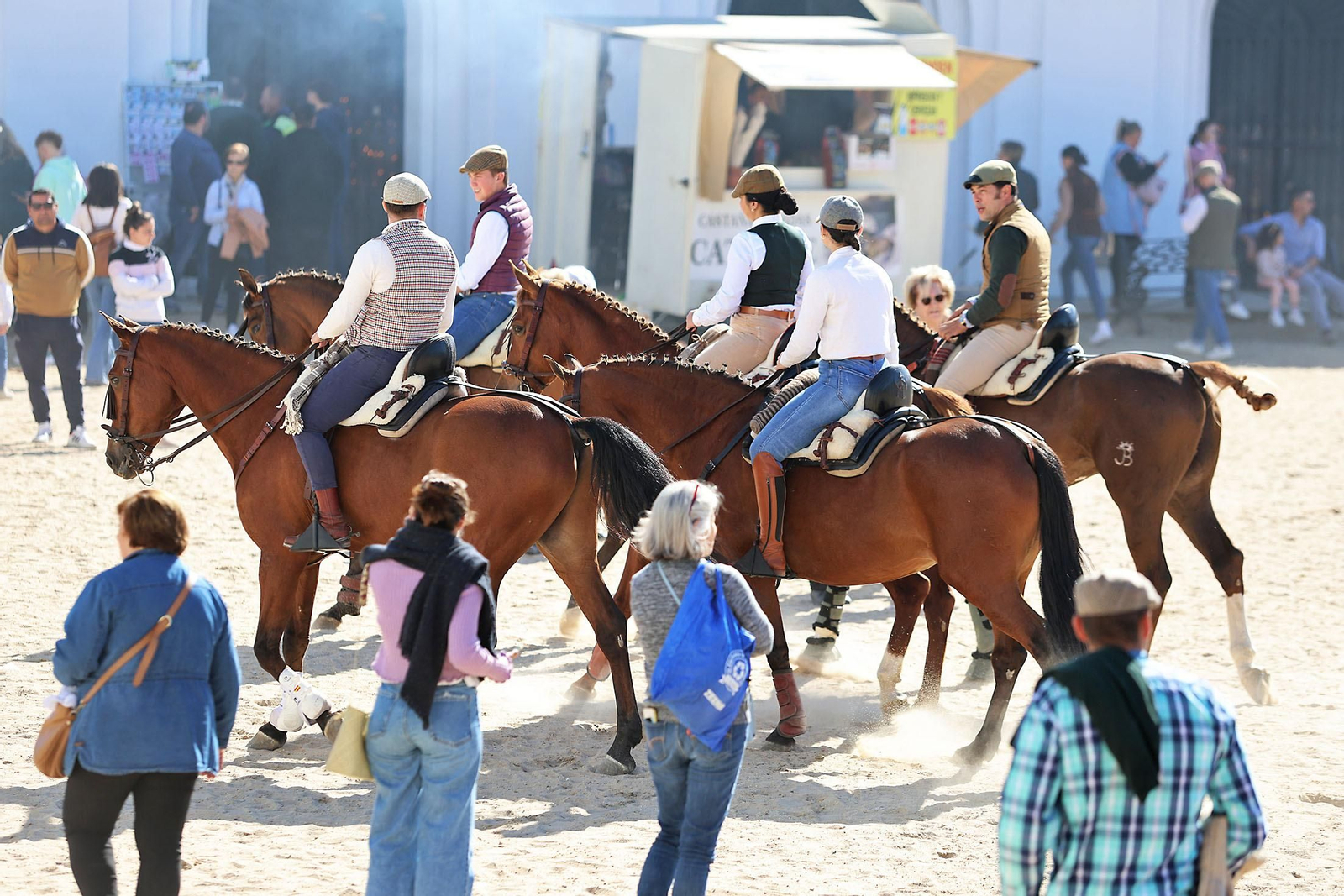 Imágenes del ambiente en la aldea del Rocío en la Candelaria 2024