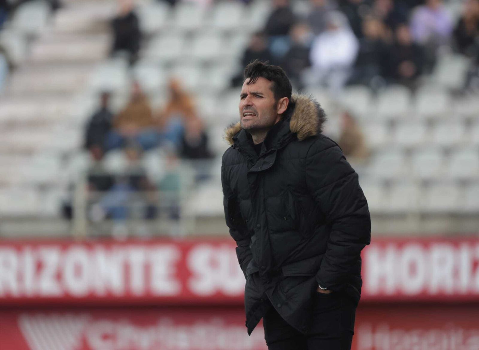 Lolo Escobar, durante el Algeciras - Alcoyano.