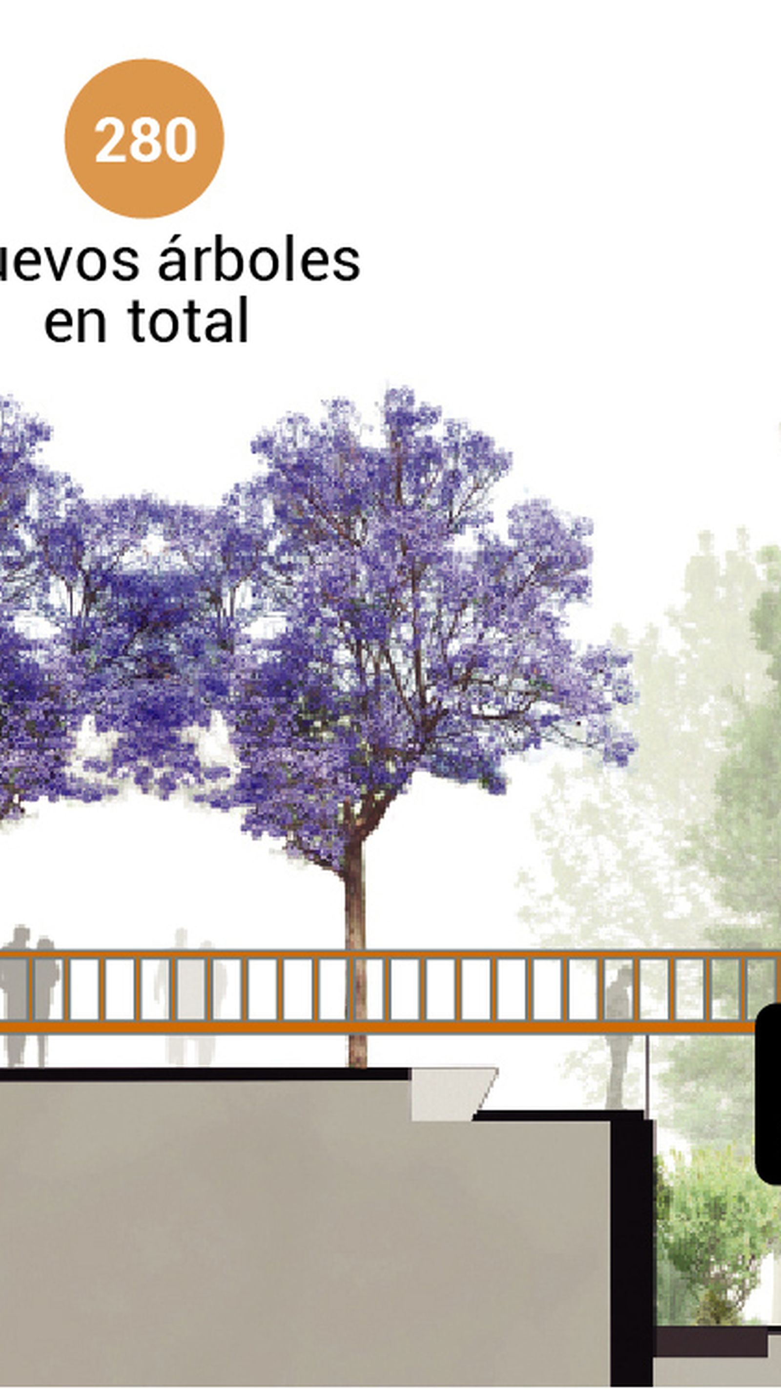 Sección de la pasarela de Altadis