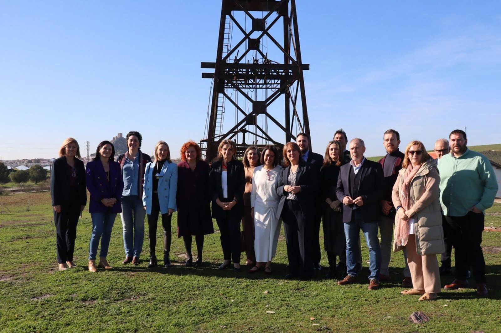 La ministra Teresa Ribera, este jueves en Belmez.