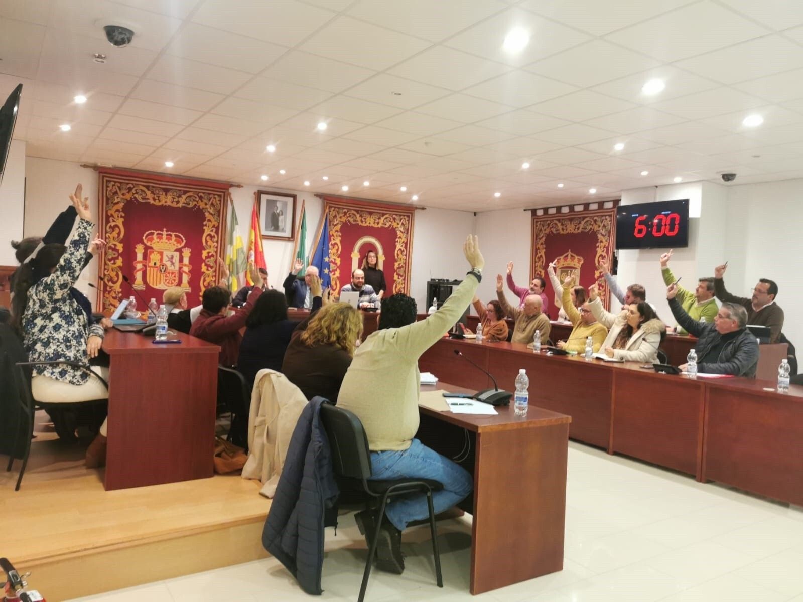 Imagen de archivo de la celebración de un Pleno en el Ayuntamiento de Bormujos