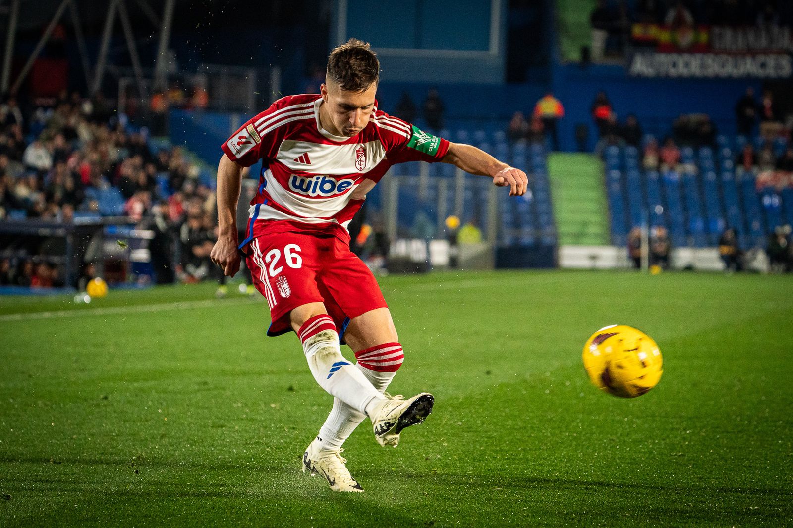 Centro de Bryan en el partido ante el Getafe