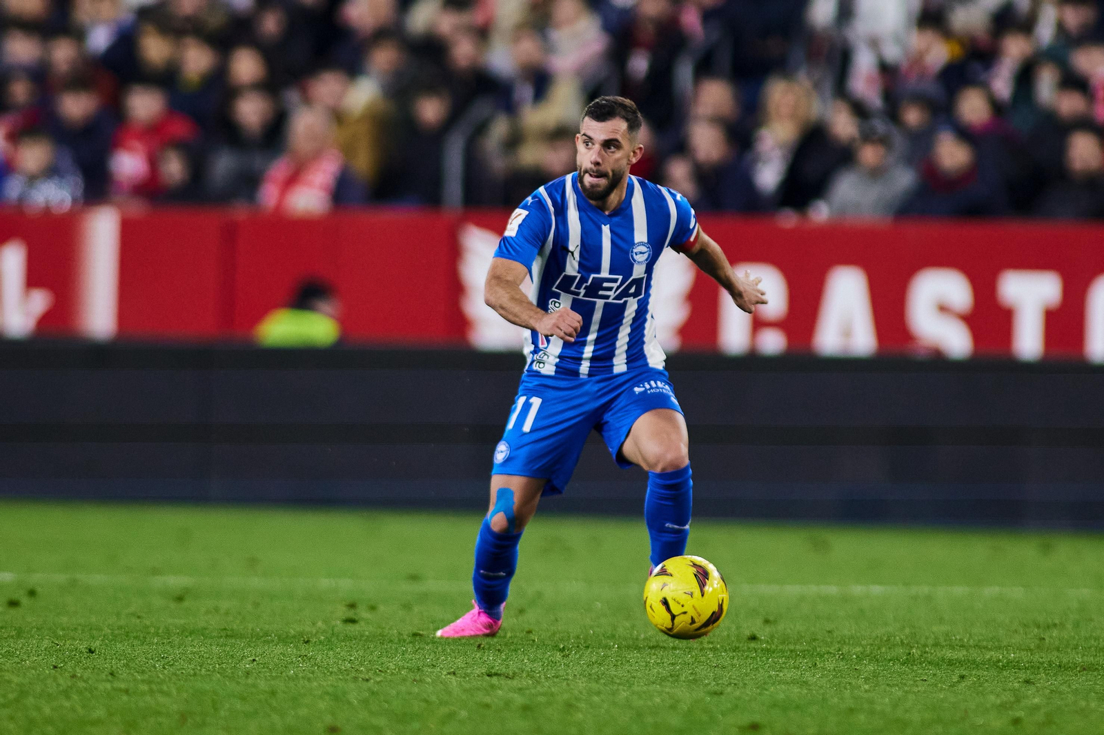 Luis Rioja, durante el duelo de liga contra el Sevilla.