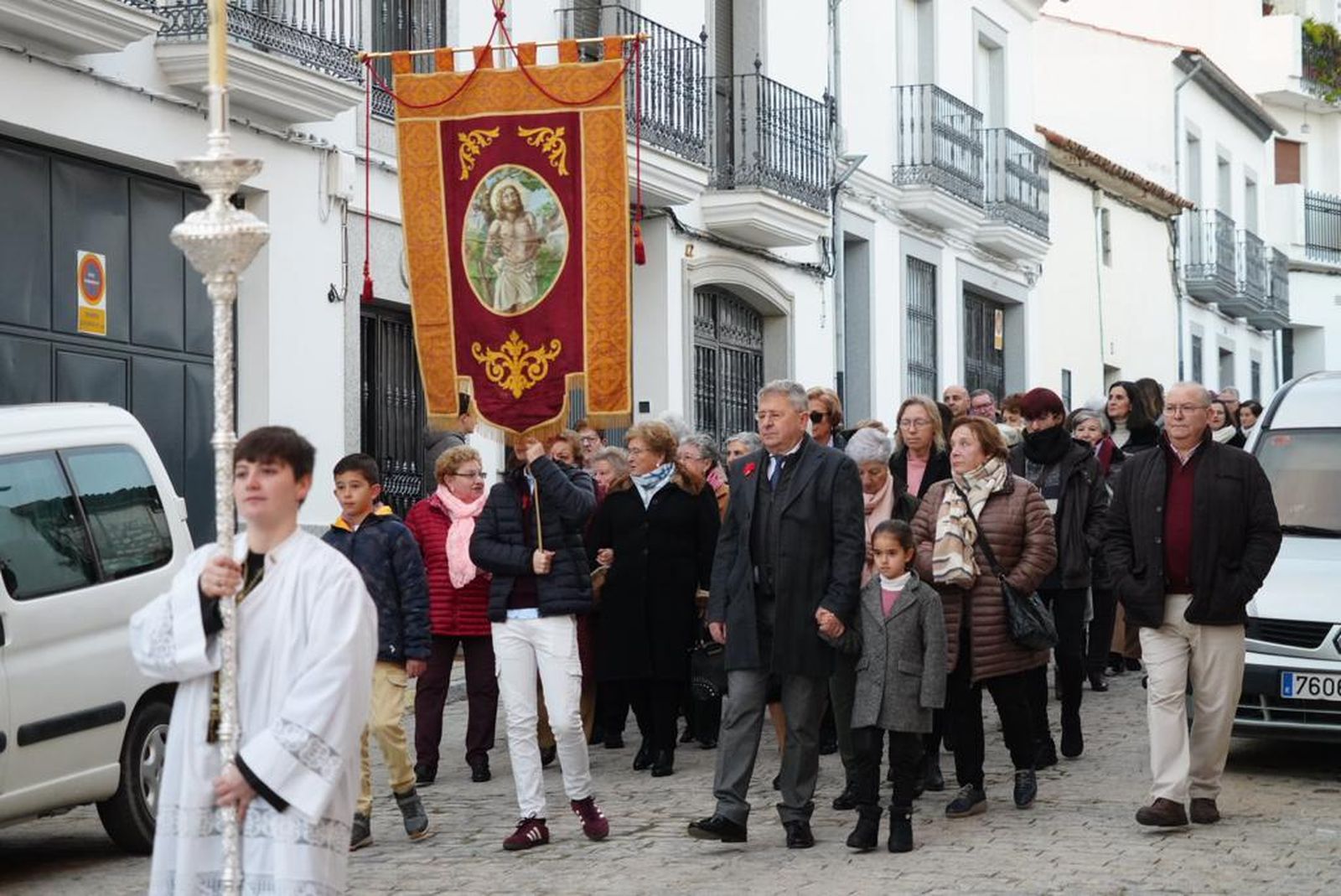 La procesión de San Sebastián en Pozoblanco 49 años después, en imágenes