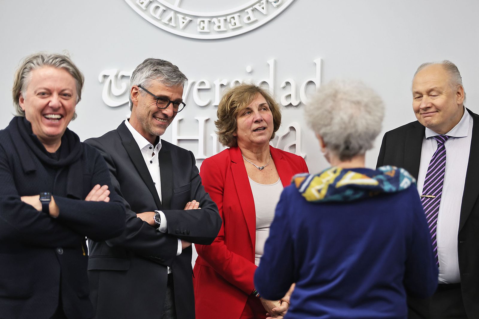 Imágenes de la firma de la Alianza Universitaria Europea PIONEER en Huelva