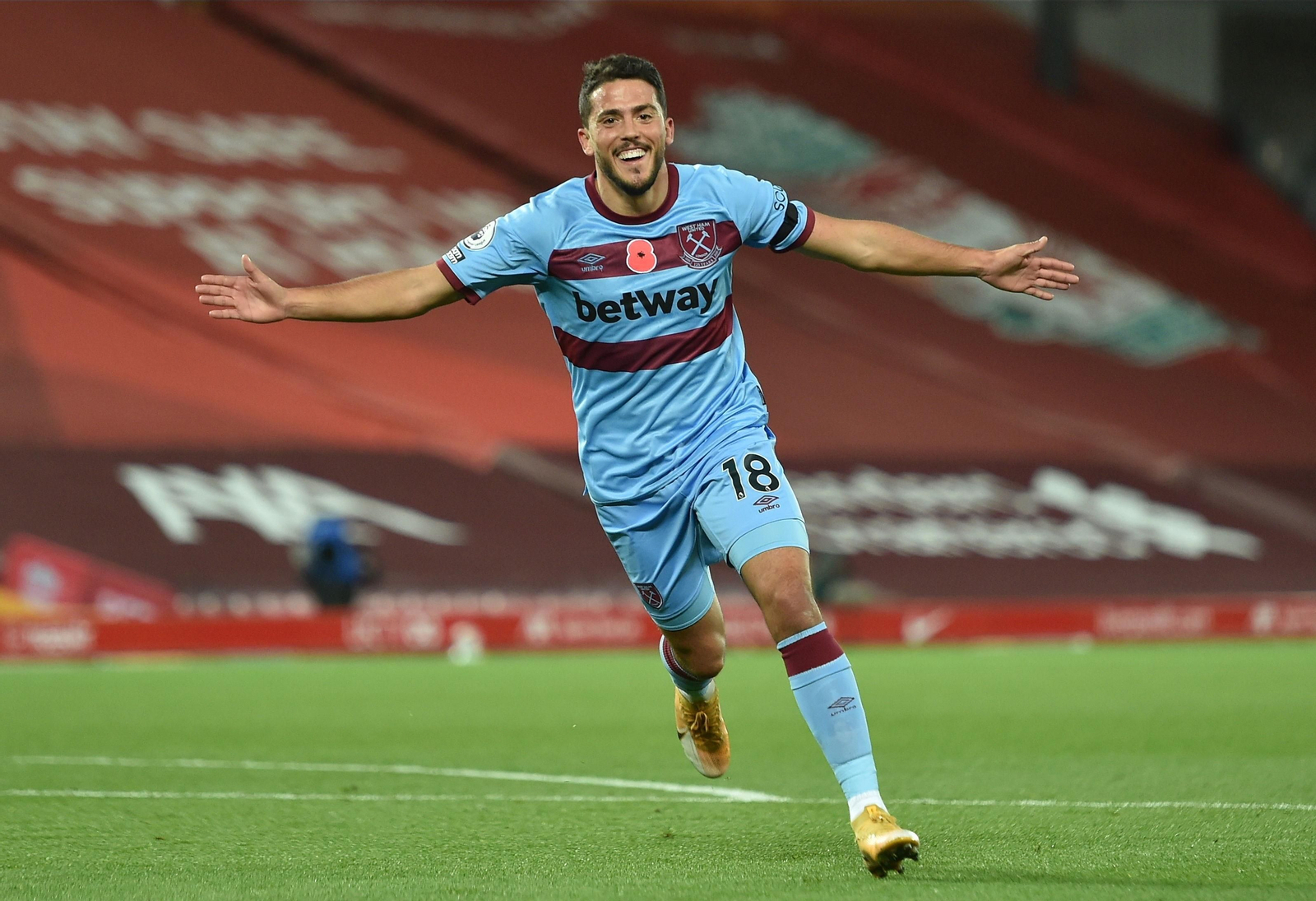 Pablo Fornals, con el West Ham.