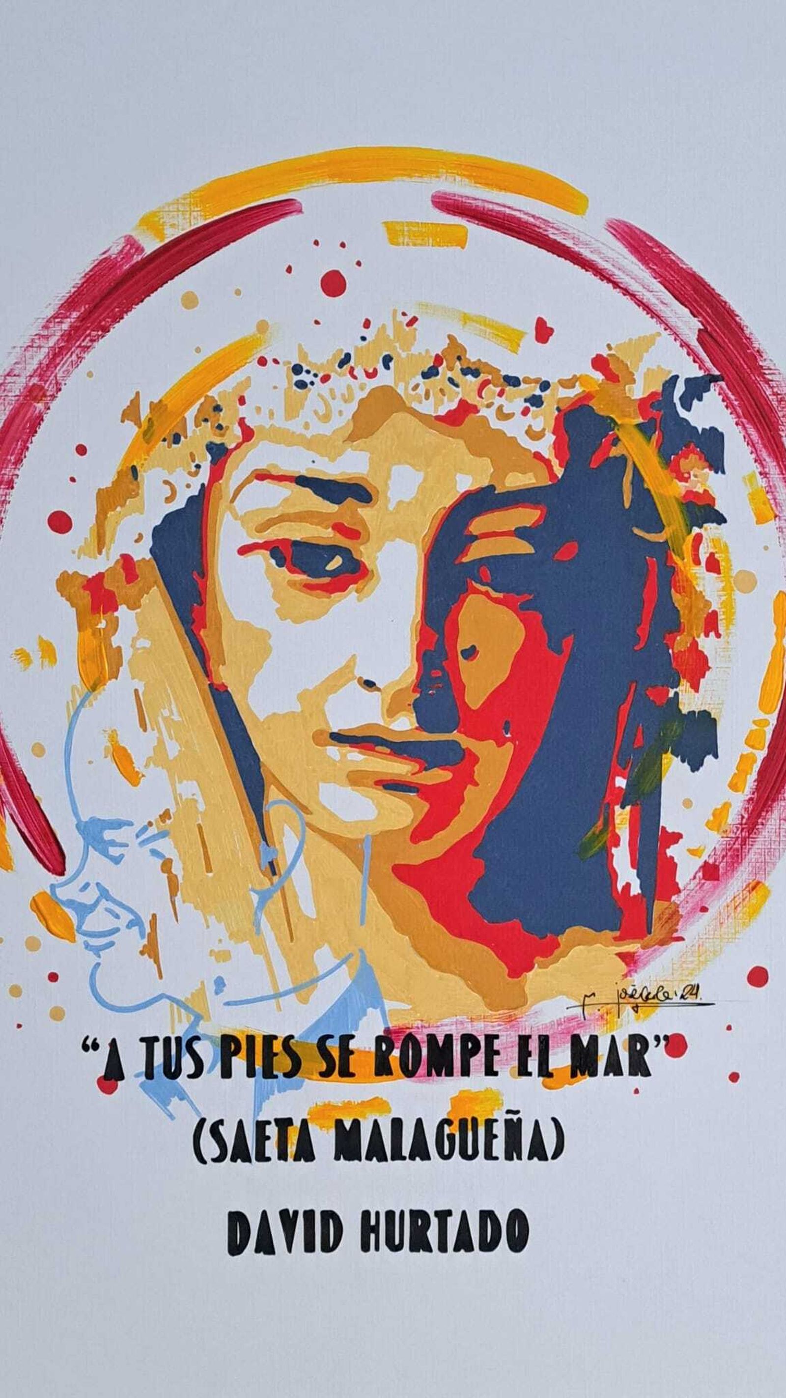 Cartel anunciador de la nueva marcha de Hurtado para Málaga