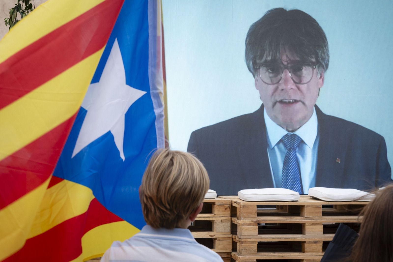 Carles Puigdemont, en un mitin reciente.