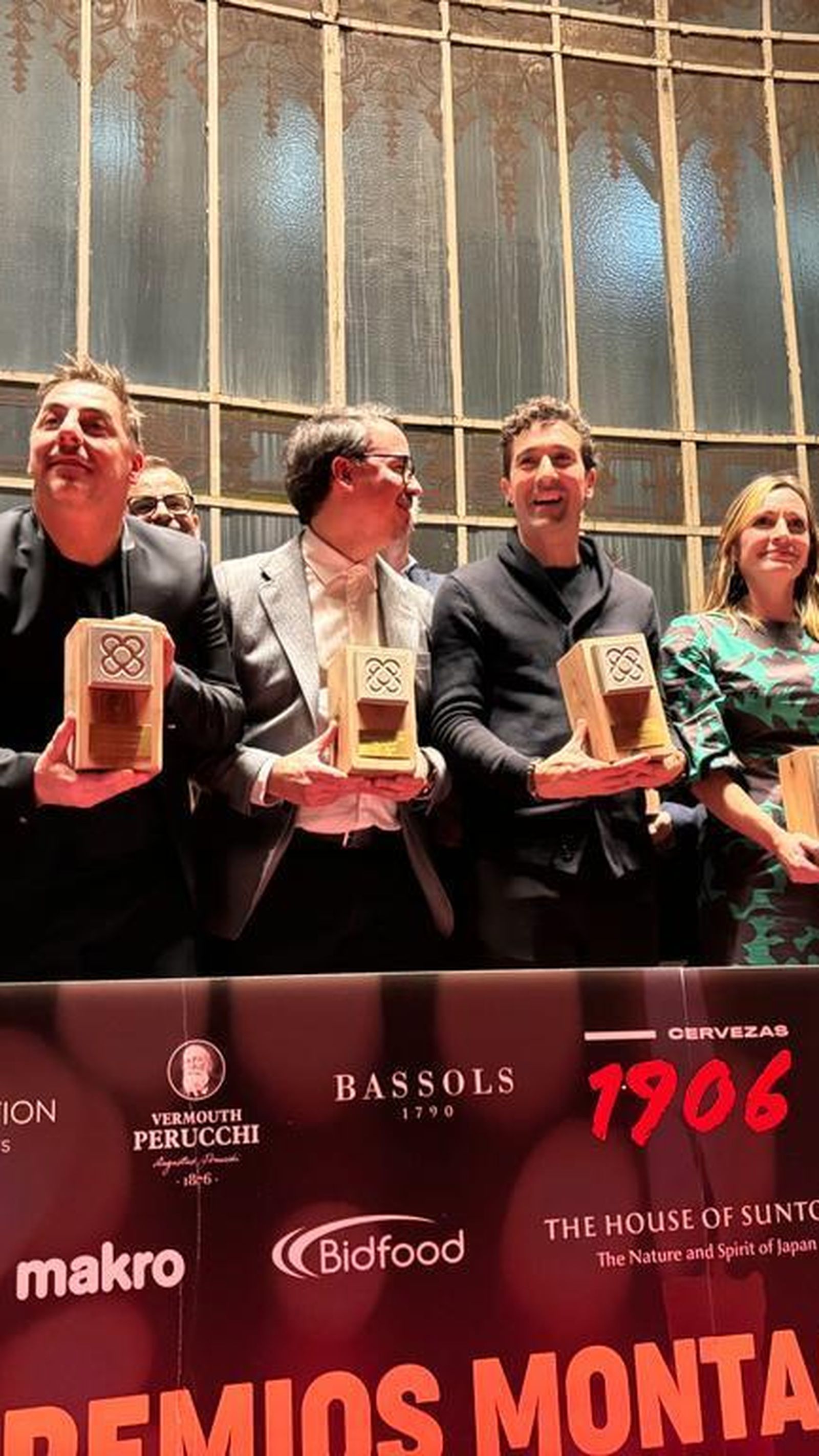 El chef cordobés junto al resto de premiados