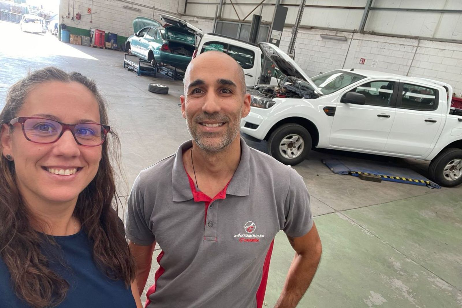 María y Manuel Pérez Durán, de Desguaces Guareña.