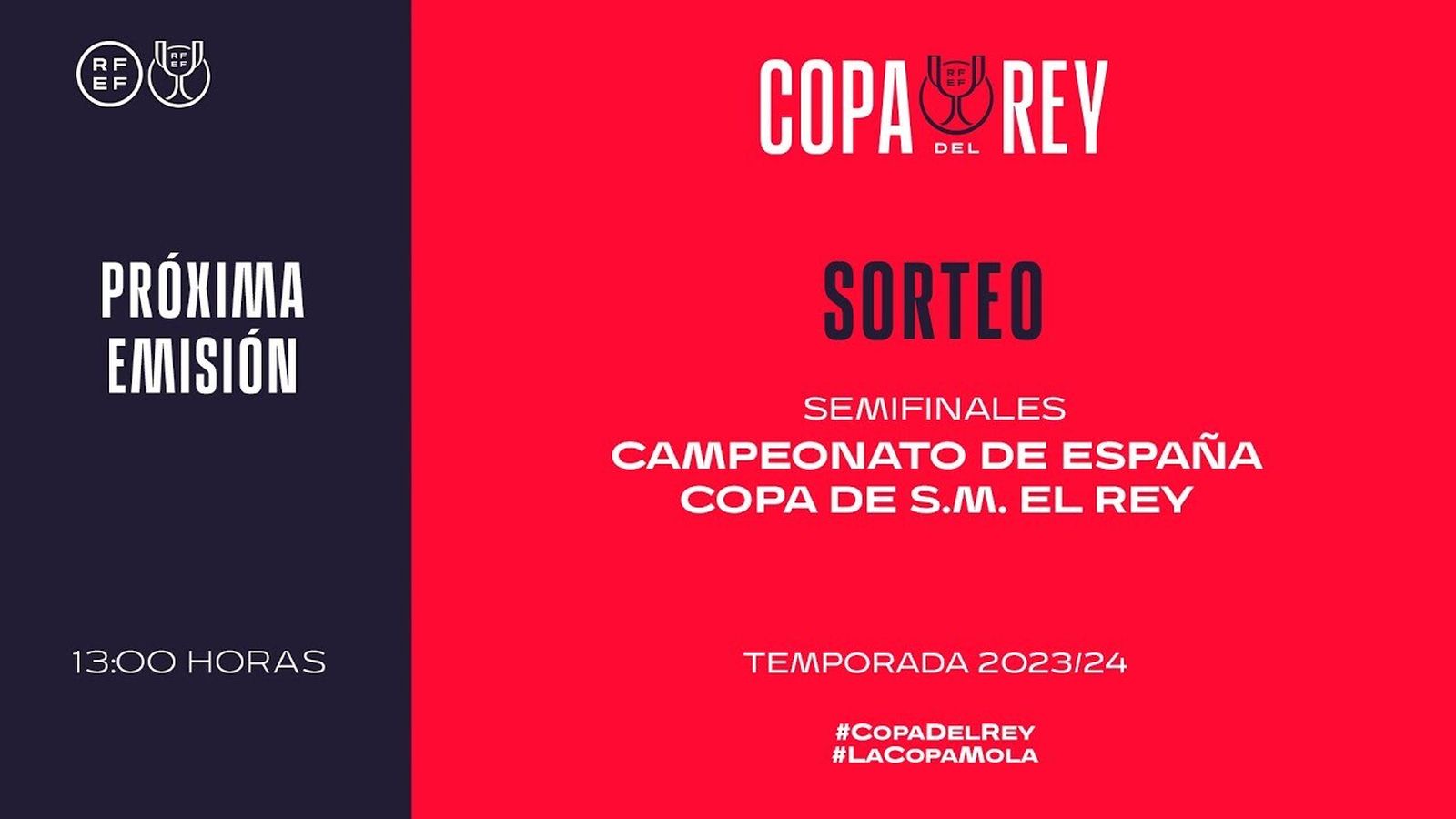 Sorteo de semifinales de la Copa del Rey 2024