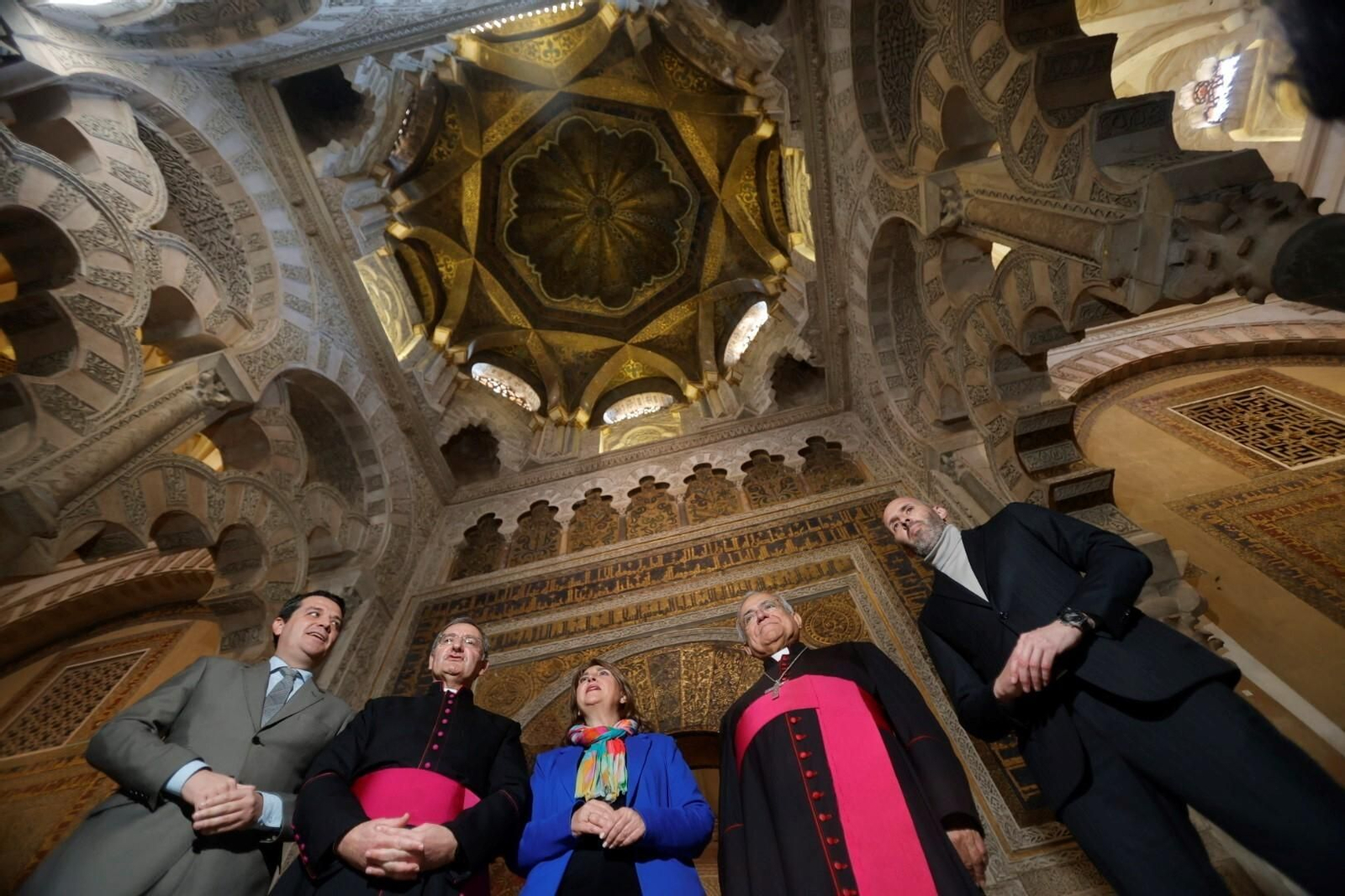 Las fotografías del inicio de las obras de restauración de la Maqsura de la Mezquita-Catedral de Córdoba
