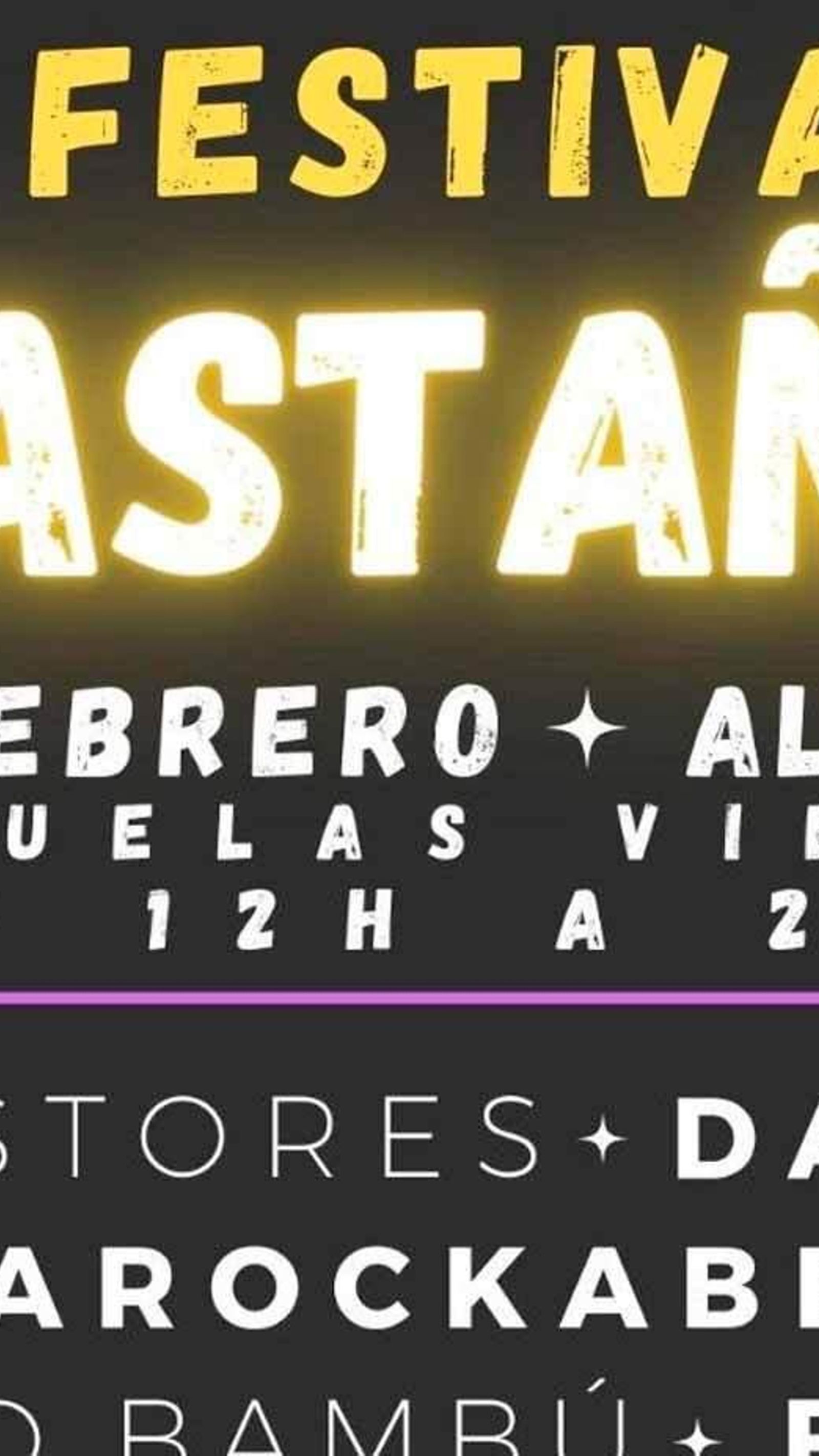 Cartel del Festival Kastaña en Alájar