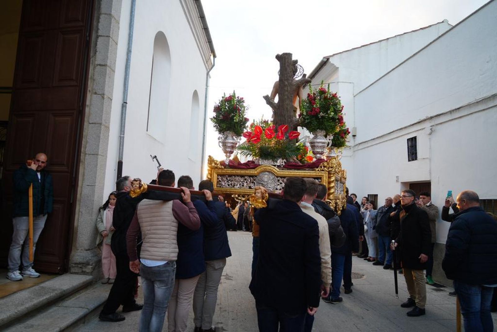 La procesión de San Sebastián en Pozoblanco 49 años después, en imágenes
