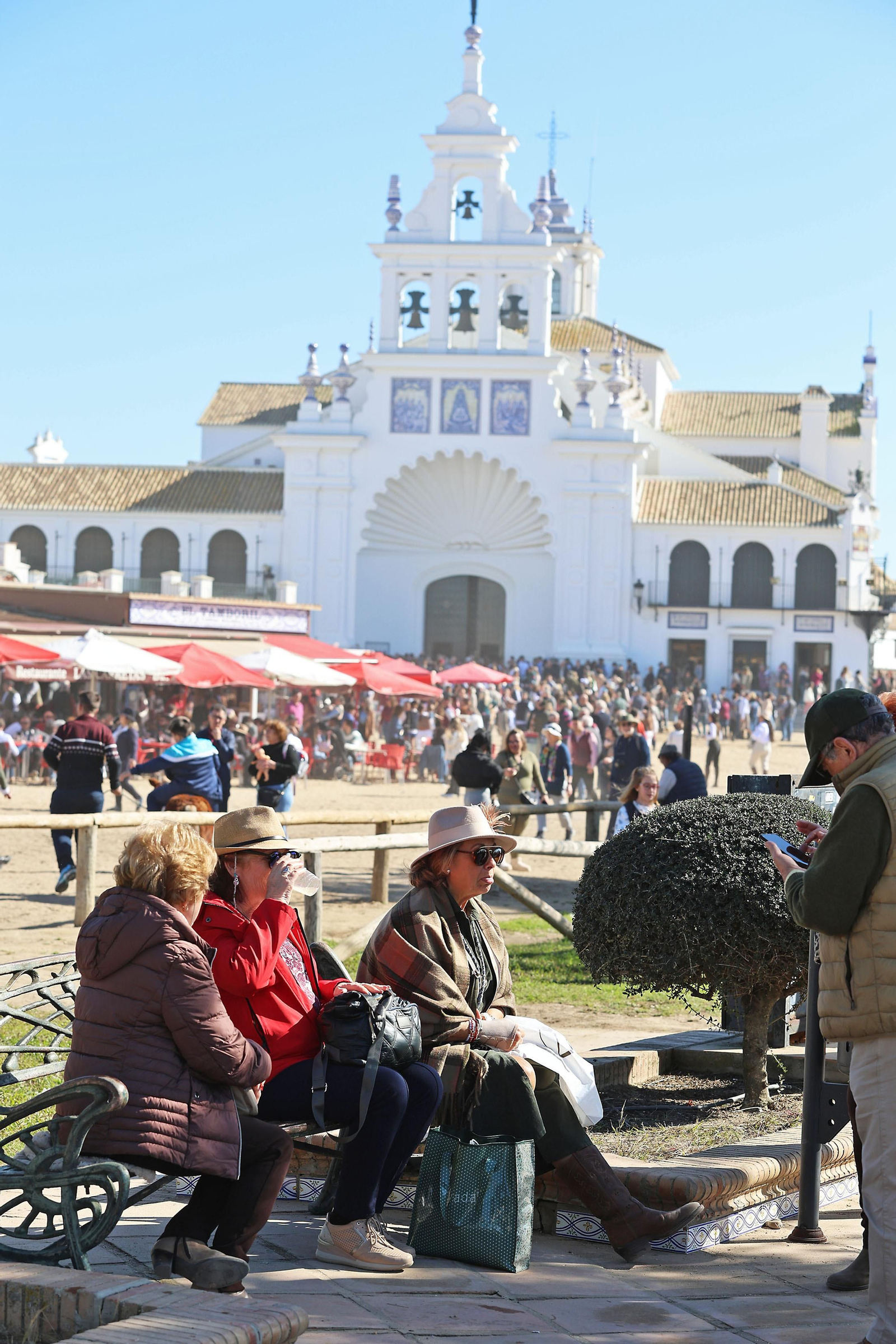 Imágenes del ambiente en la aldea del Rocío en la Candelaria 2024