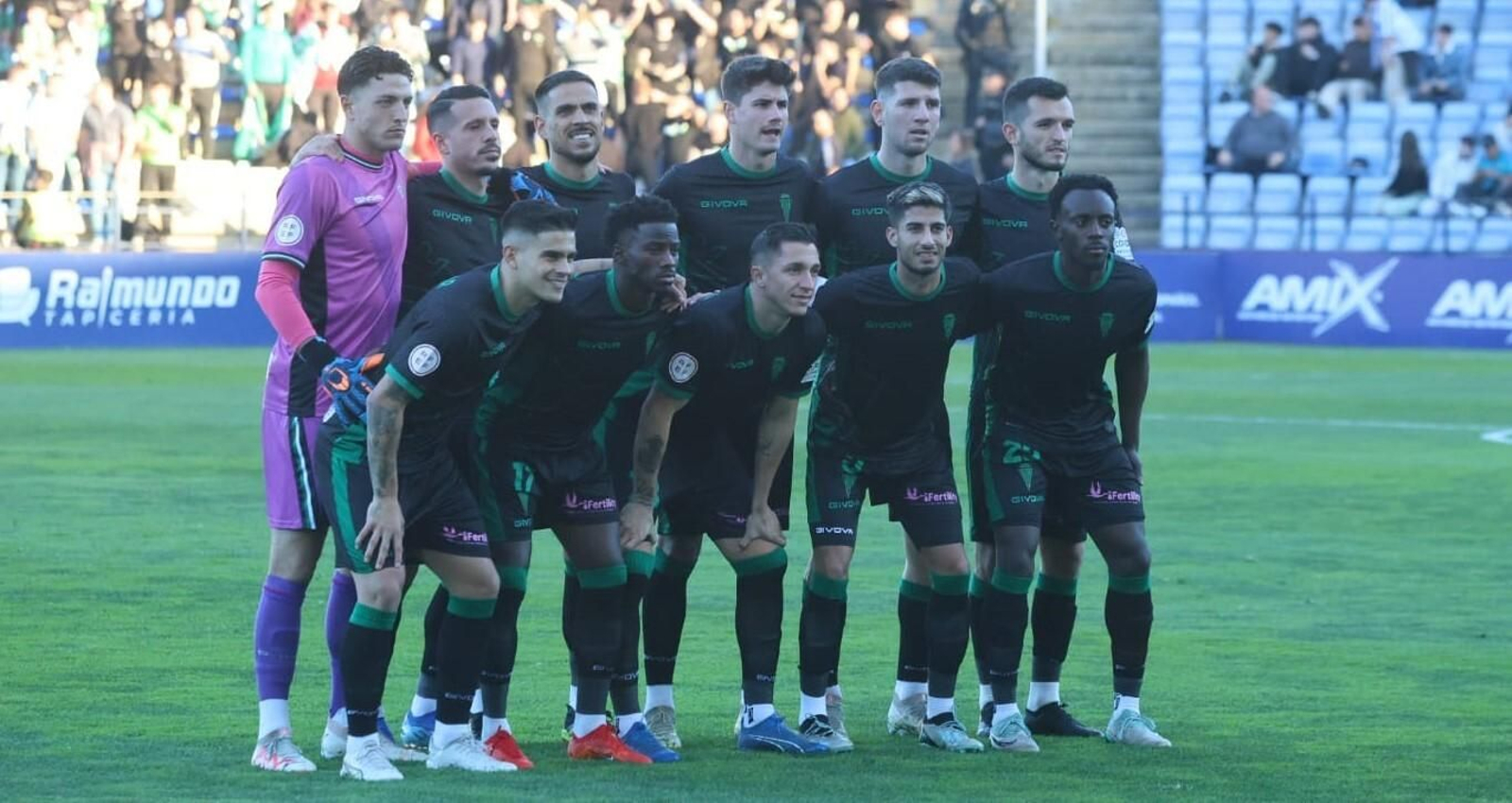 Once inicial del Córdoba CF en su visita al Recreativo de Huelva.