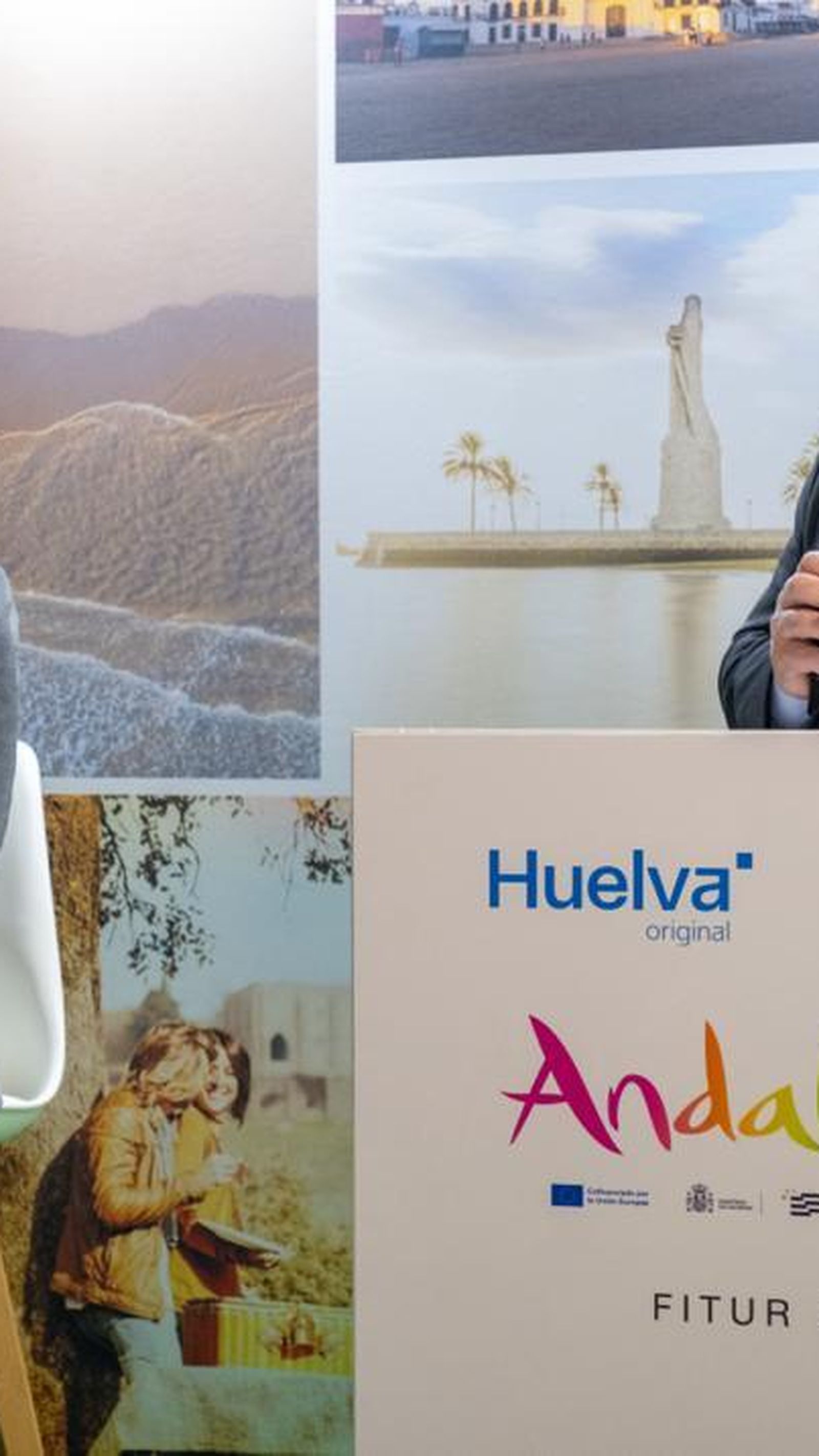 El presidente de la Diputación de Huelva, David Toscano, en Fitur 2024.