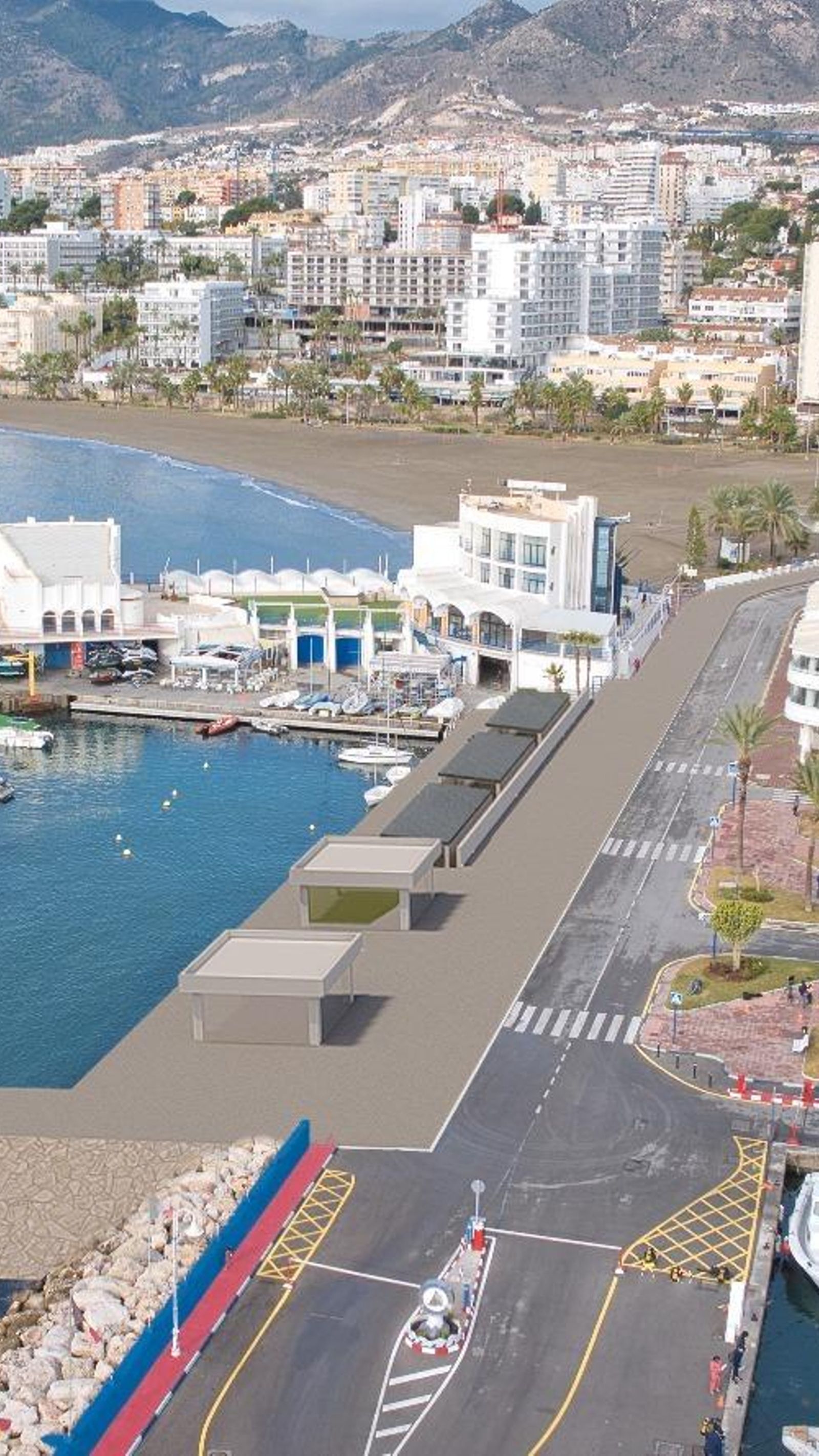 Vista del Puerto Deportivo de Benalmádena.