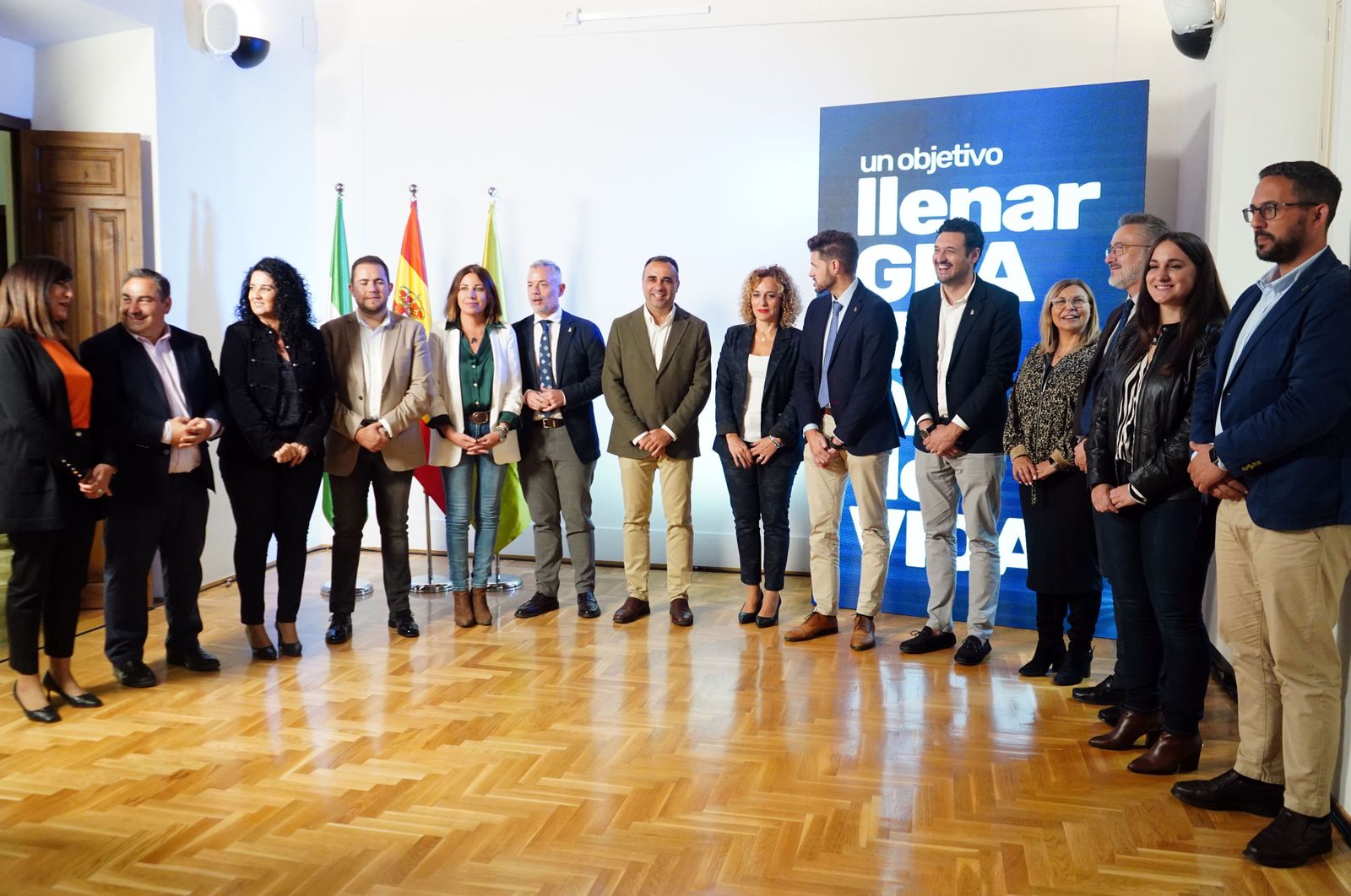 El equipo de Gobierno de la Diputación de Granada, tras presentar el balance de los cien días