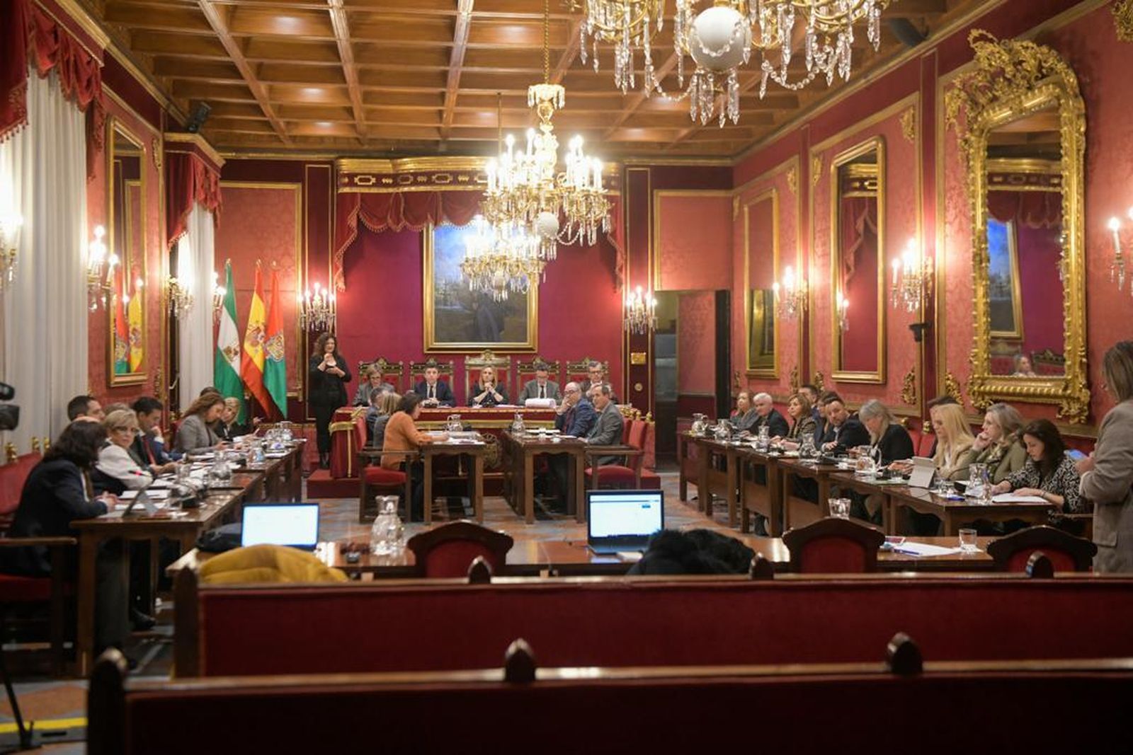 Pleno mensual de enero del Ayuntamiento de Granada.