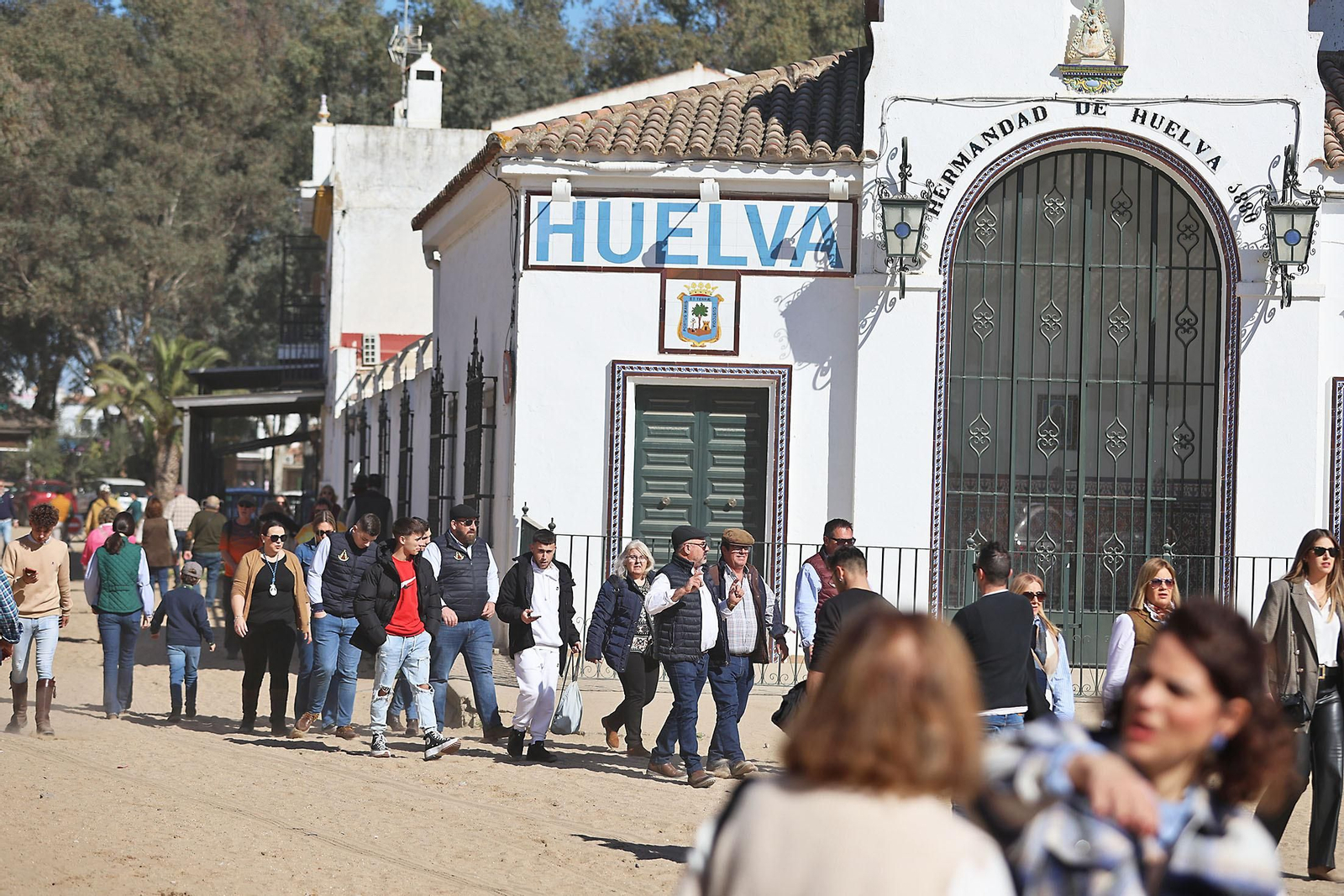 Imágenes del ambiente en la aldea del Rocío en la Candelaria 2024
