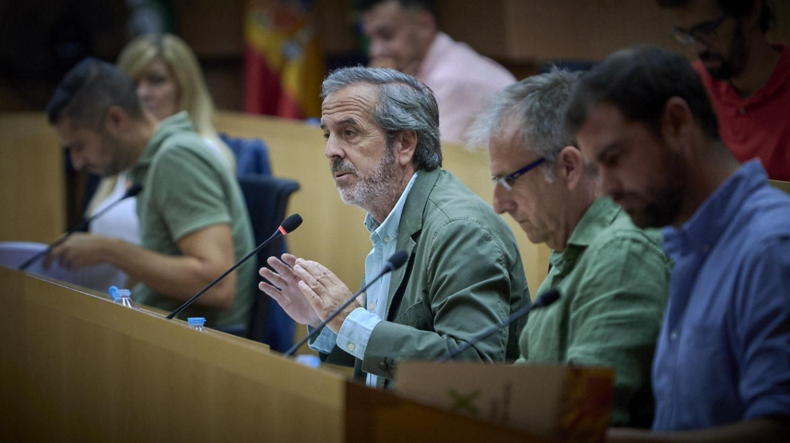 Una imagen de concejales de la oposición en el pleno.