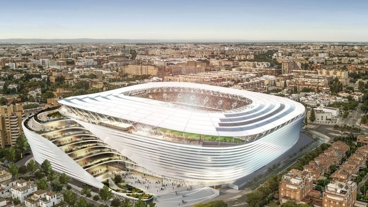 Imagen del Benito Villamarín tras su finalización y reforma.