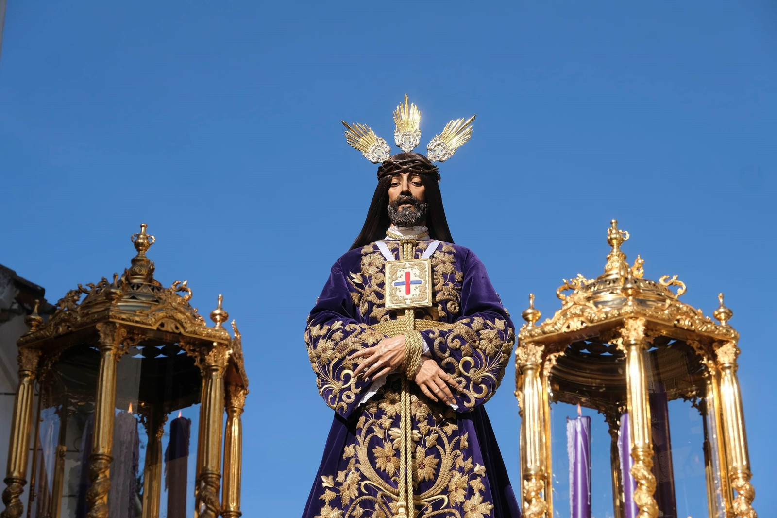 Nuestro Padre Jesús Rescatado, durante el Domingo de Ramos 2023.