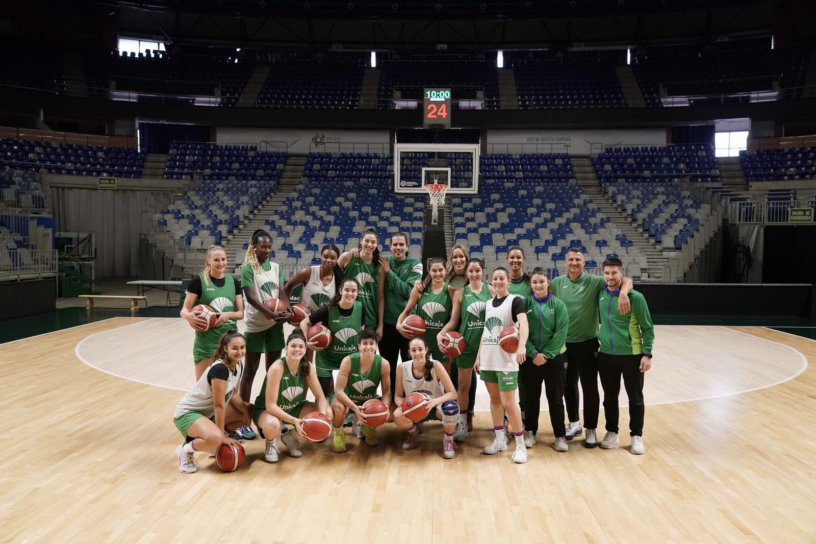 El Unicaja Femenino se prepara en el Carpena