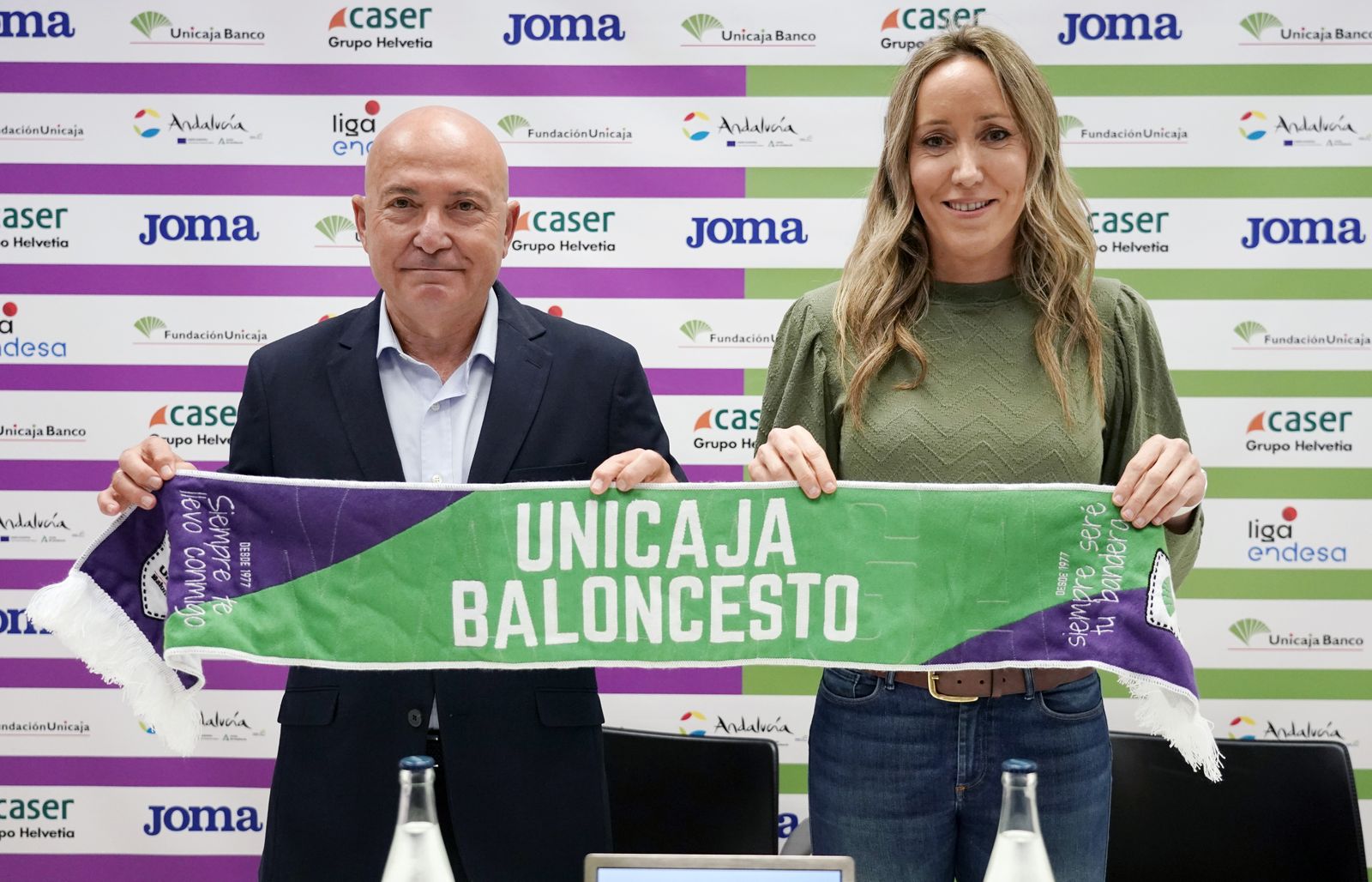 López Nieto y Marta Fernández, durante la presentación