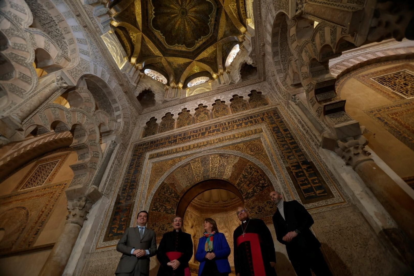 Las fotografías del inicio de las obras de restauración de la Maqsura de la Mezquita-Catedral de Córdoba