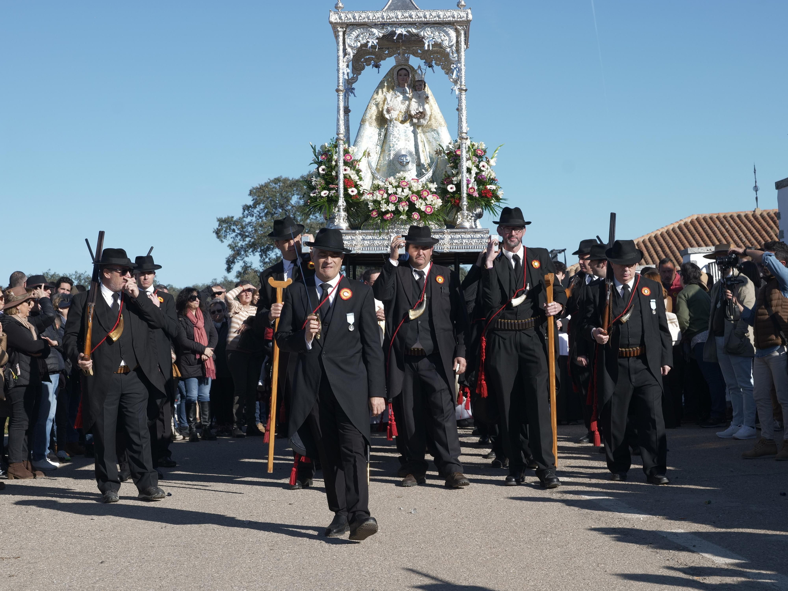 La romería de traída de la Virgen de Luna de Pozoblanco, en imágenes