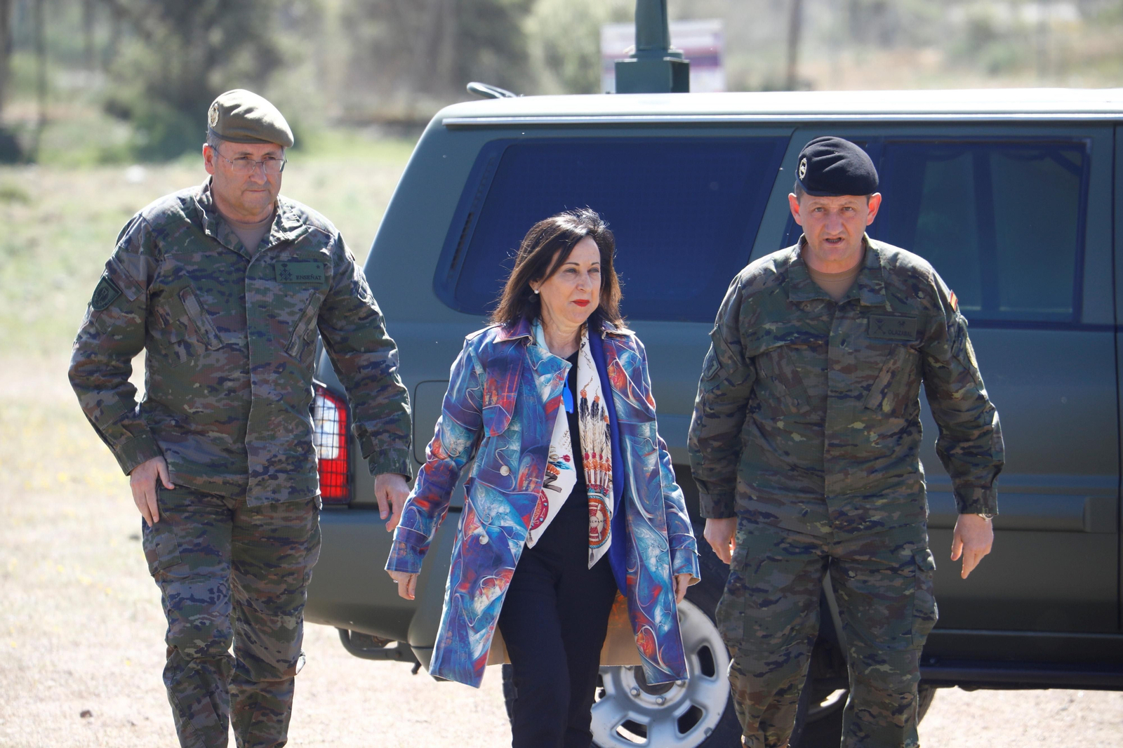 Margarita Robles, durante su visita a Cerro Muriano el pasado 4 de enero.